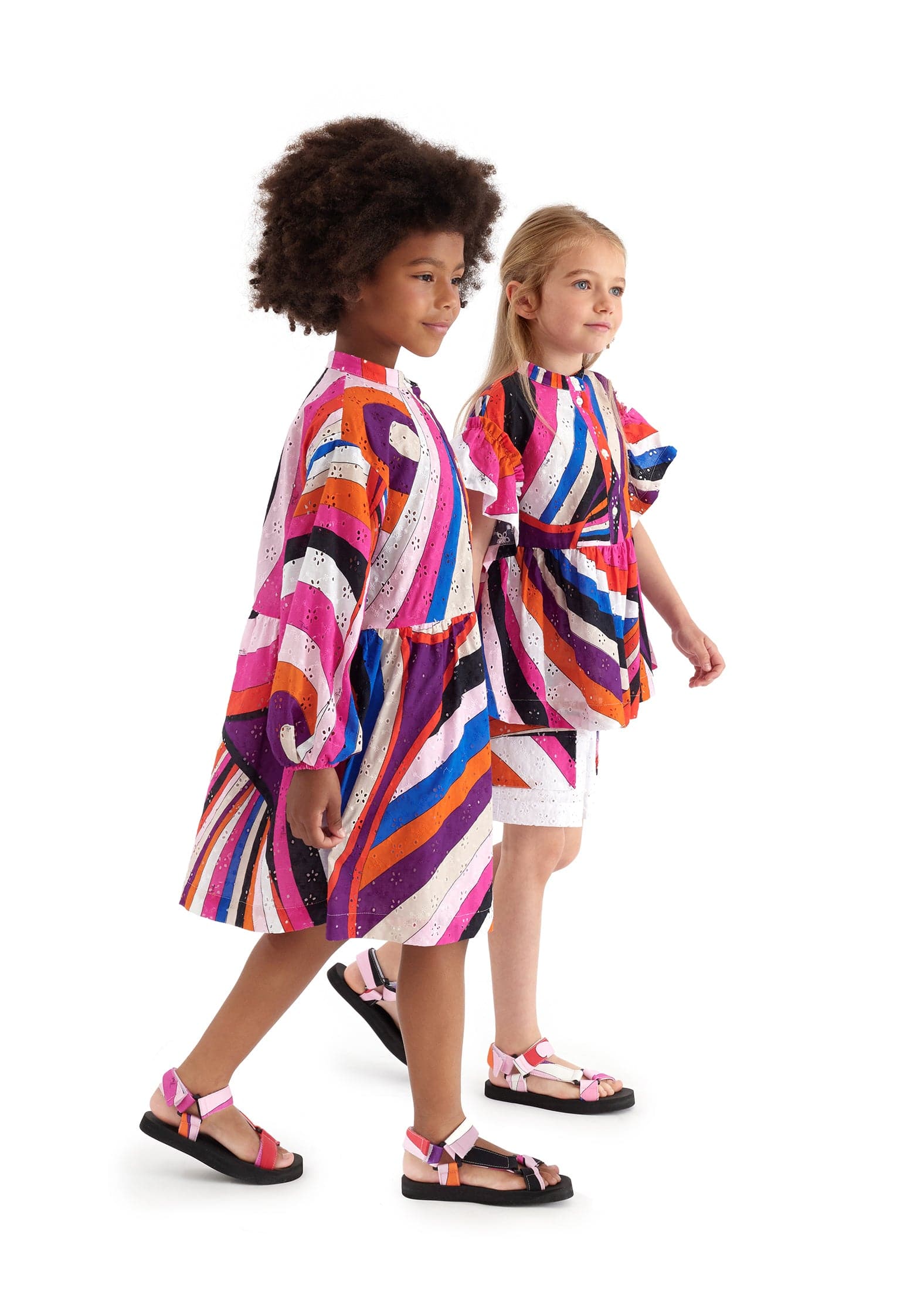 PUCCI PUCCI Girls Iride Woven Dress in Multicolour Childsplay