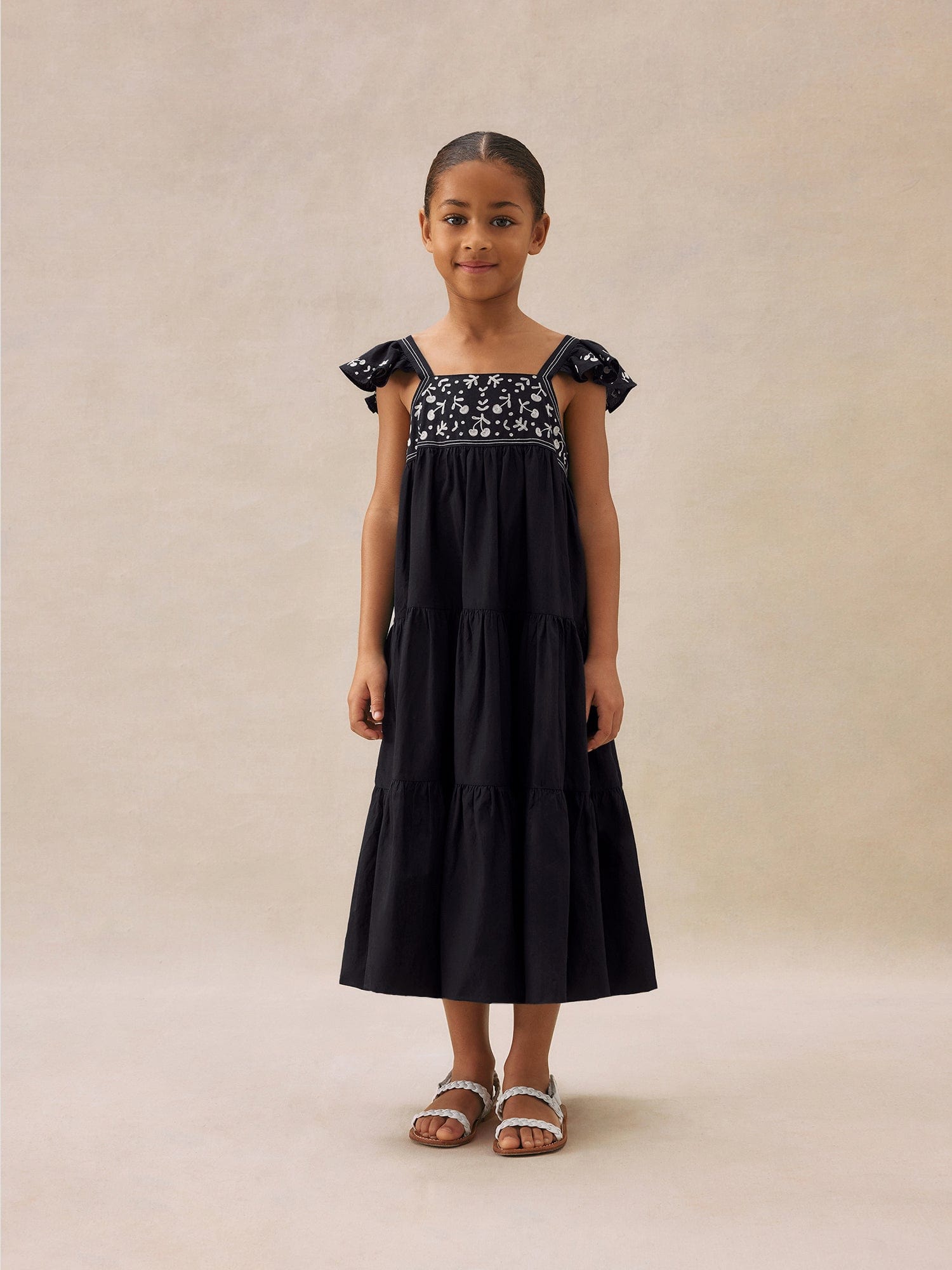 Bonpoint Girls Cora Dress in Black