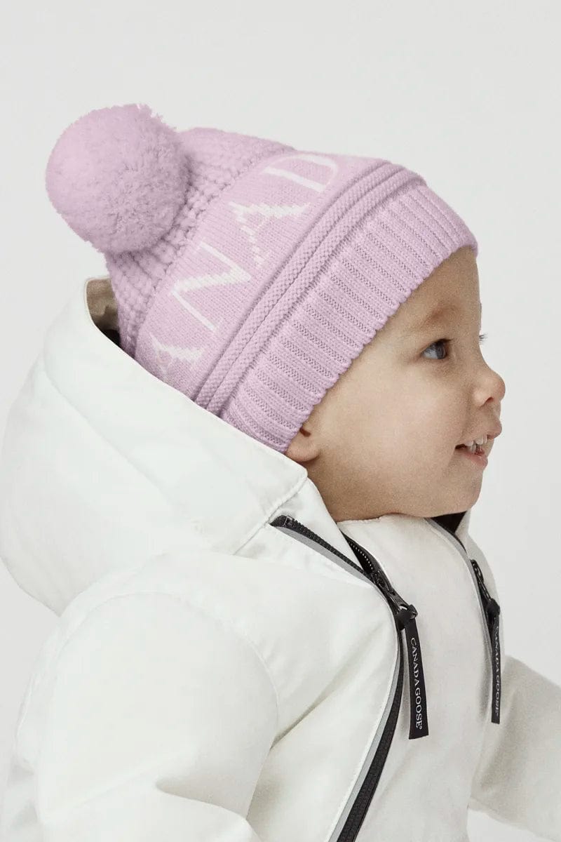 Canada Goose Baby Double Pom Hat Soft Pink
