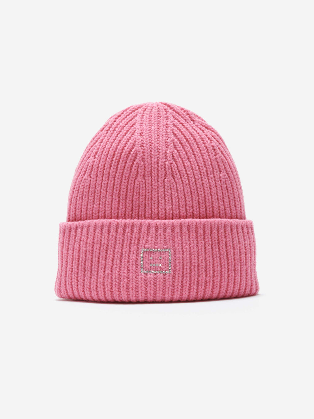 Acne Studios Kids Pansy Crystal Core Beanie in Pink  display picture 3