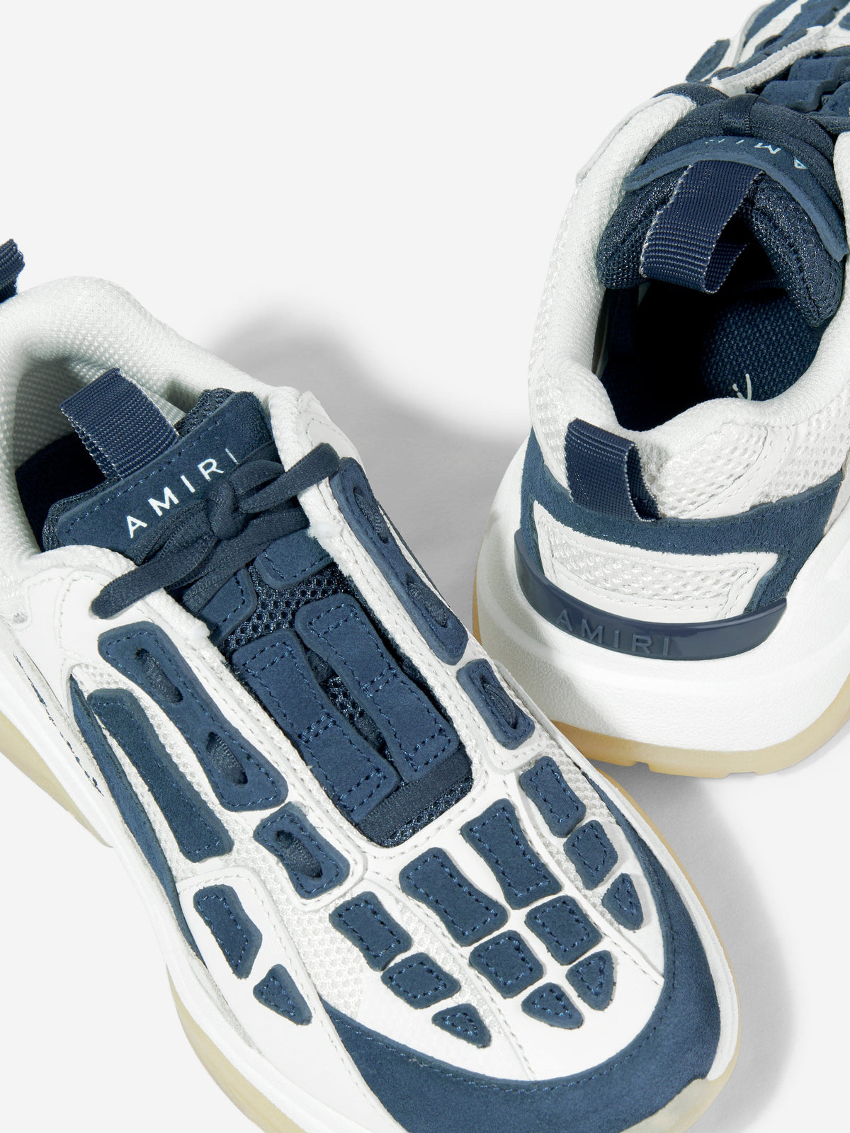 Amiri Kids Bone Runner Trainers in Navy | Childsplay Clothing