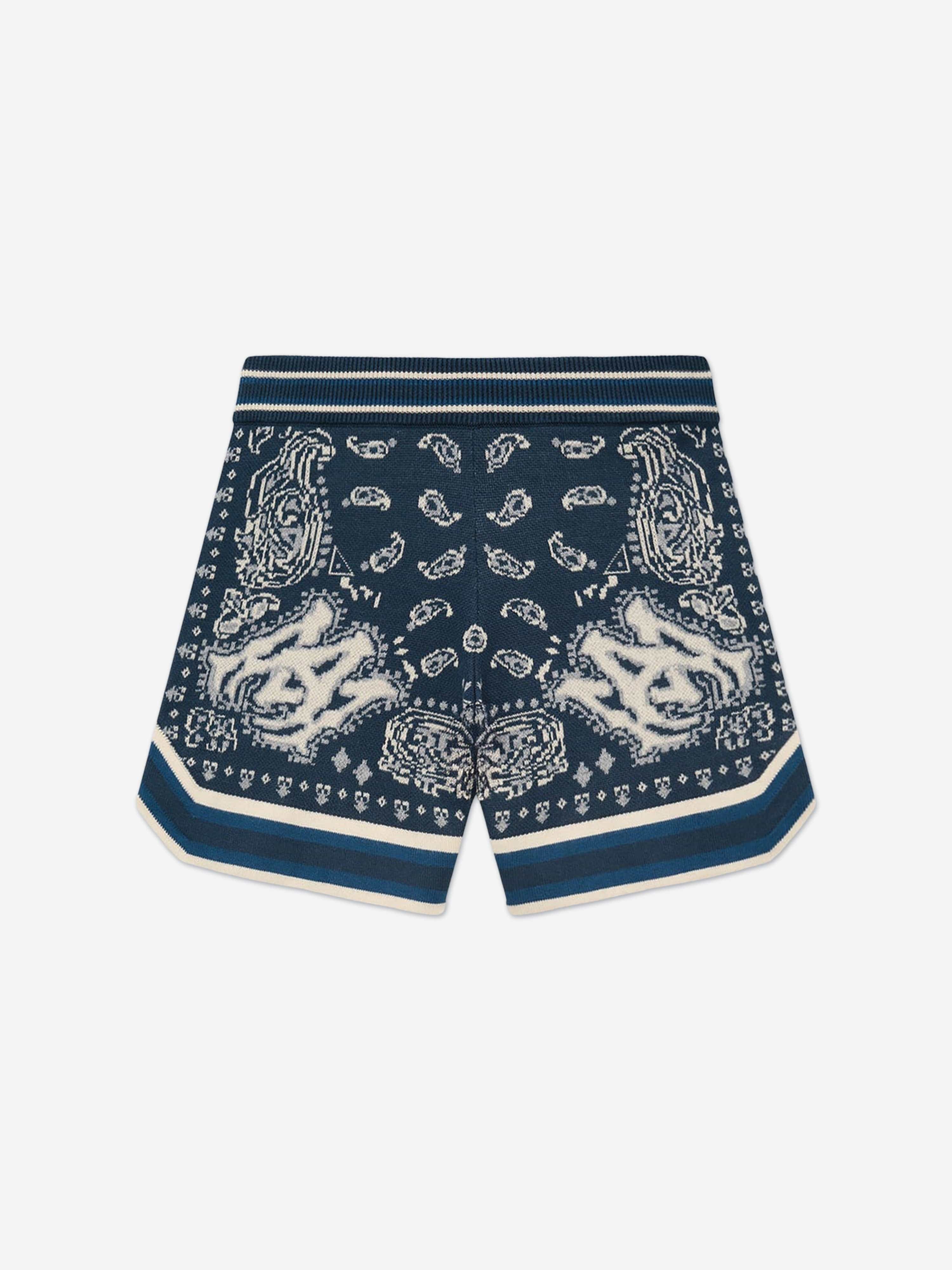 Amiri Boys Bandana Shorts in Navy | Childsplay Clothing