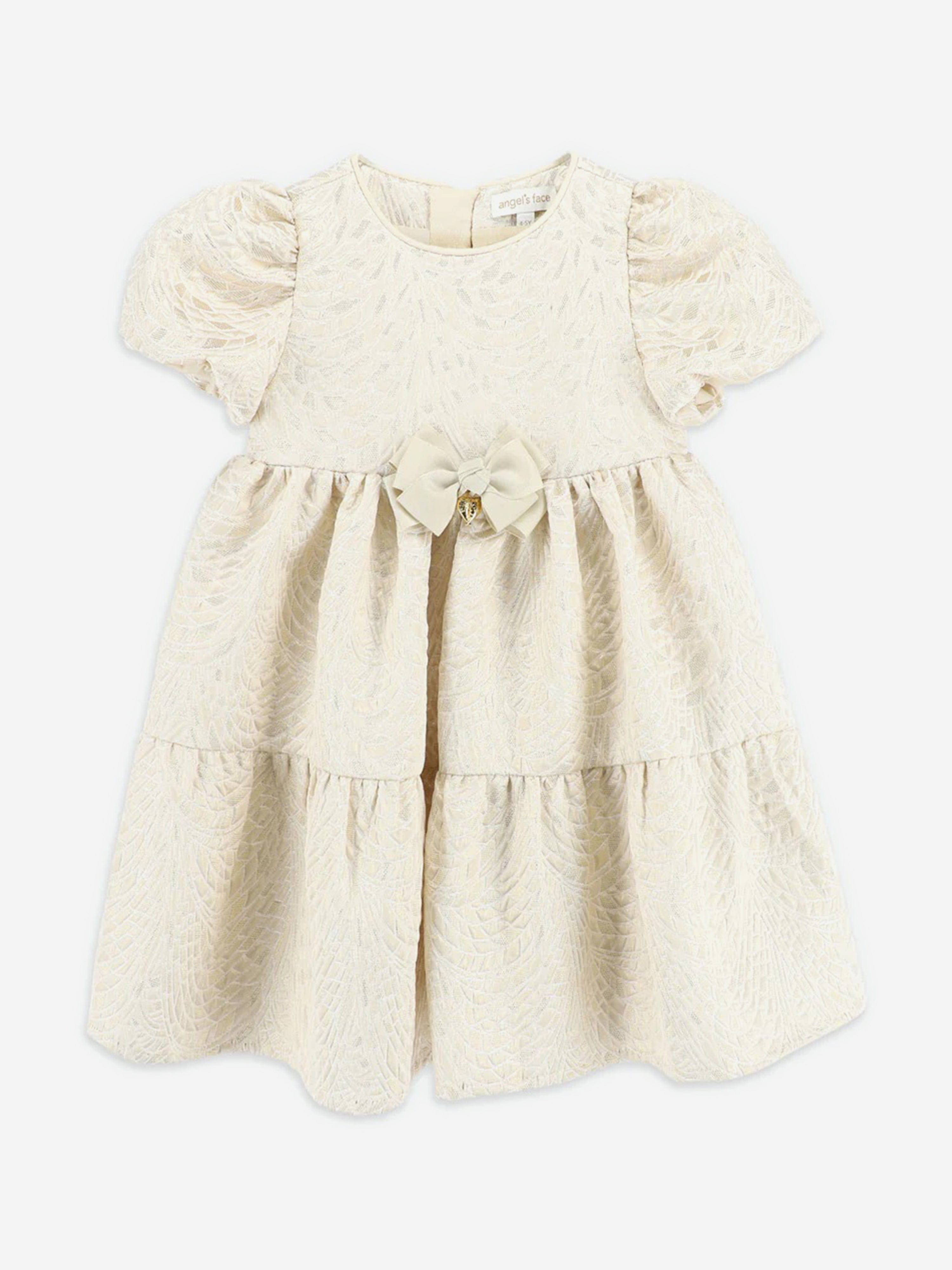 Angel's Face Girls Jacquard Tiered Dress Girls Kids 8-9 Year Gold Satin by Childrensalon Angel's Face Girls Jacquard Tiered Dress Girls Kids 8-9 Year Gold Satin by Childrensalon