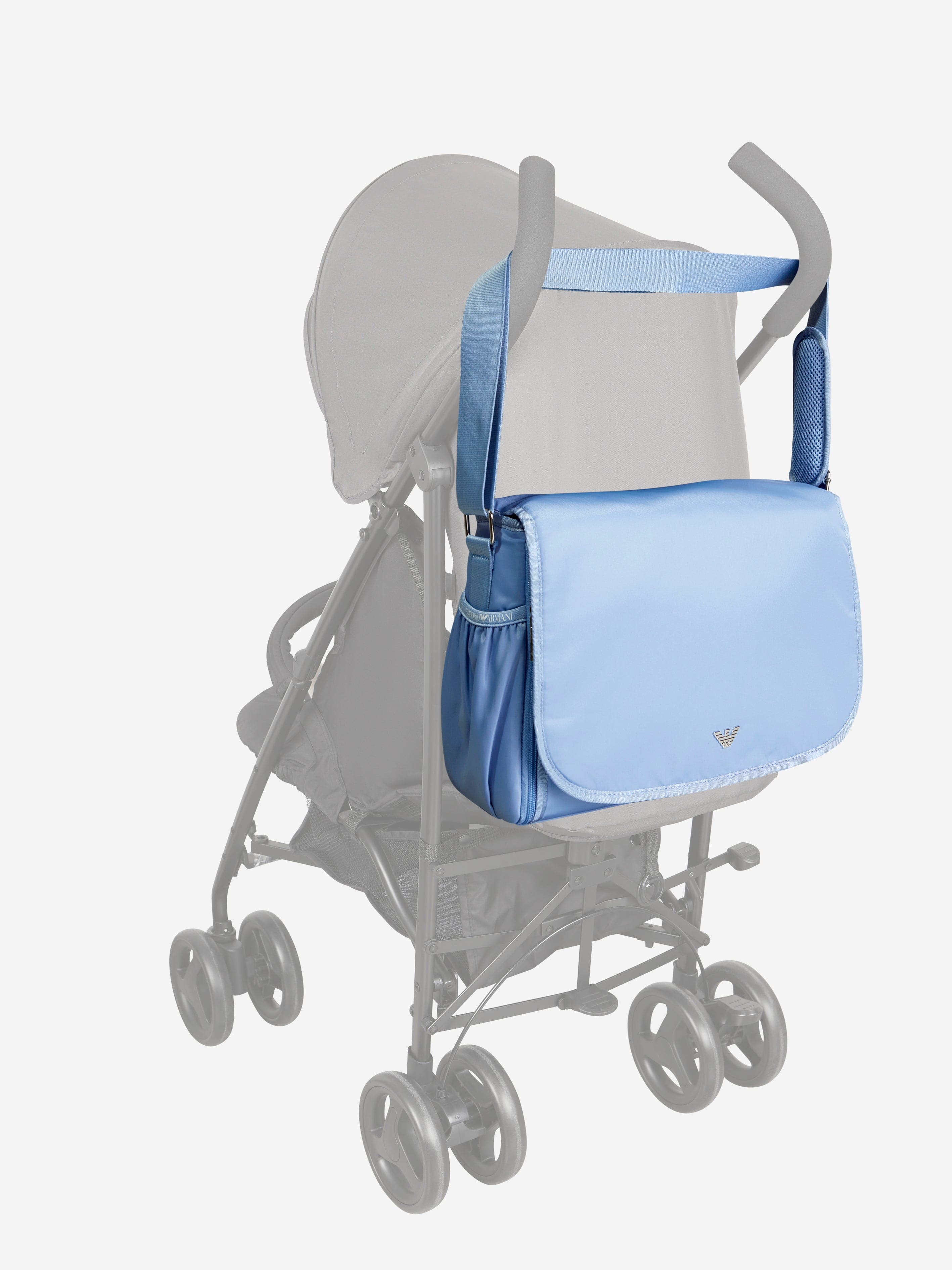 Emporio Armani Baby Logo Changing Bag in Blue (36cm) | Childsplay