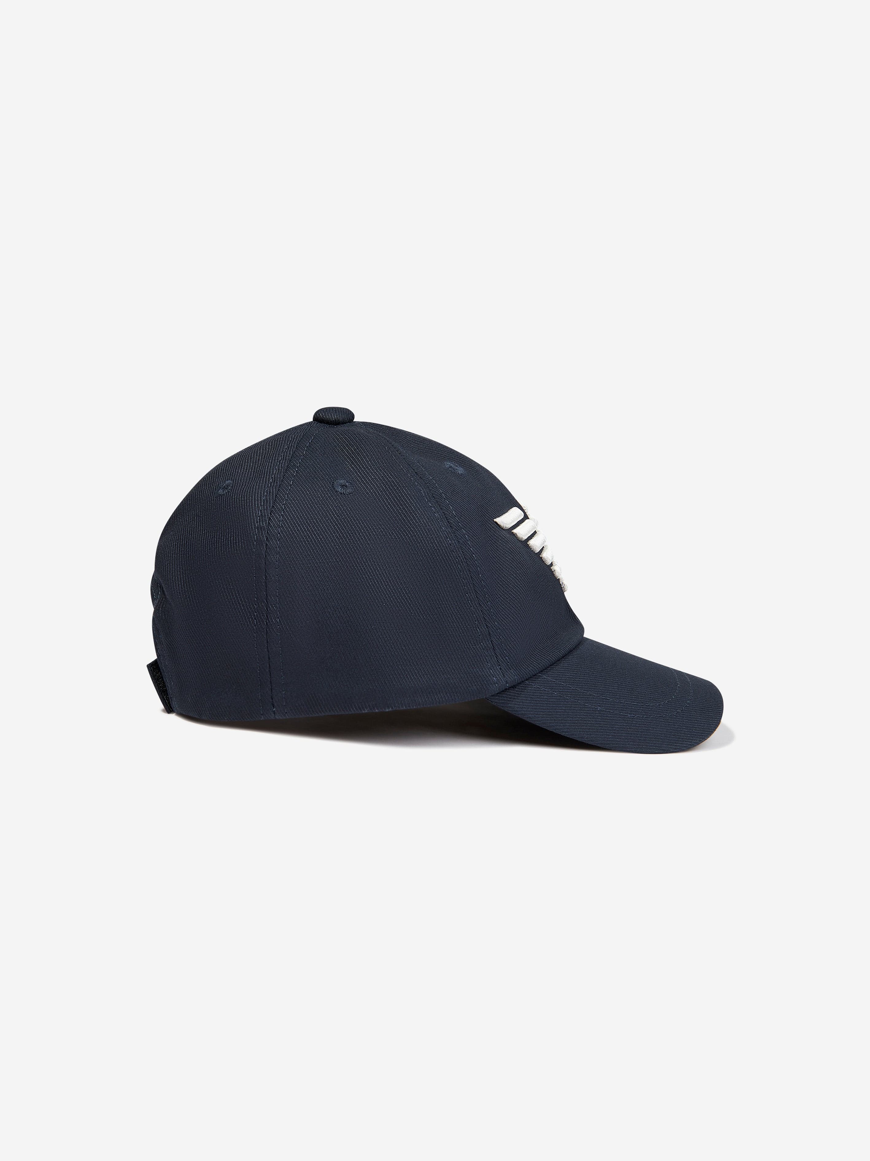 Emporio Armani Kids Logo Baseball Cap in Navy | Childsplay Clothing