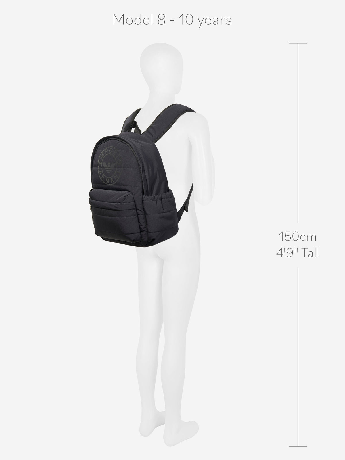 Emporio Armani Boys Logo Backpack in Navy (37cm) | Childsplay Clothing