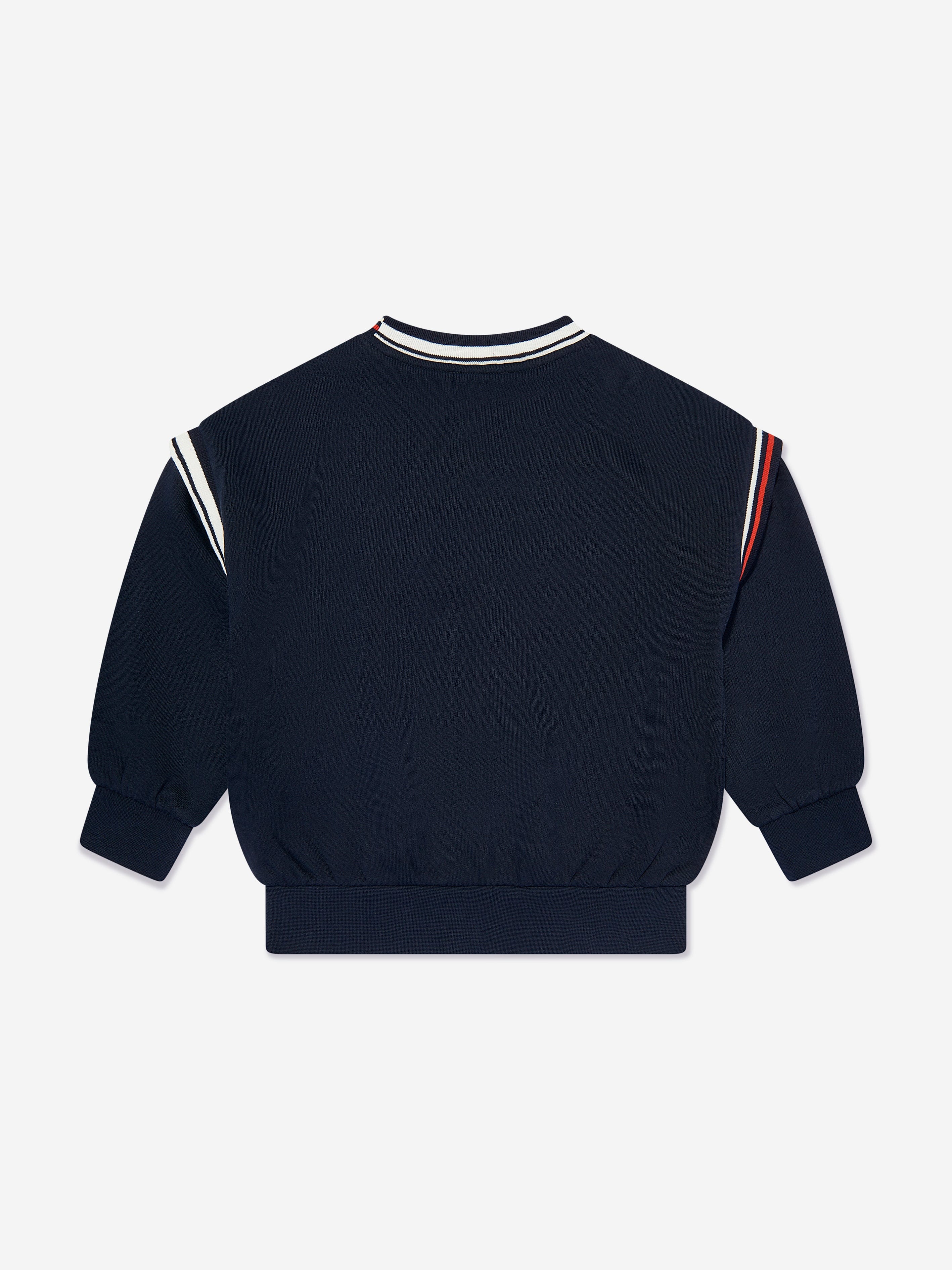 Emporio Armani Boys Logo Sweatshirt in Navy | Childsplay Clothing