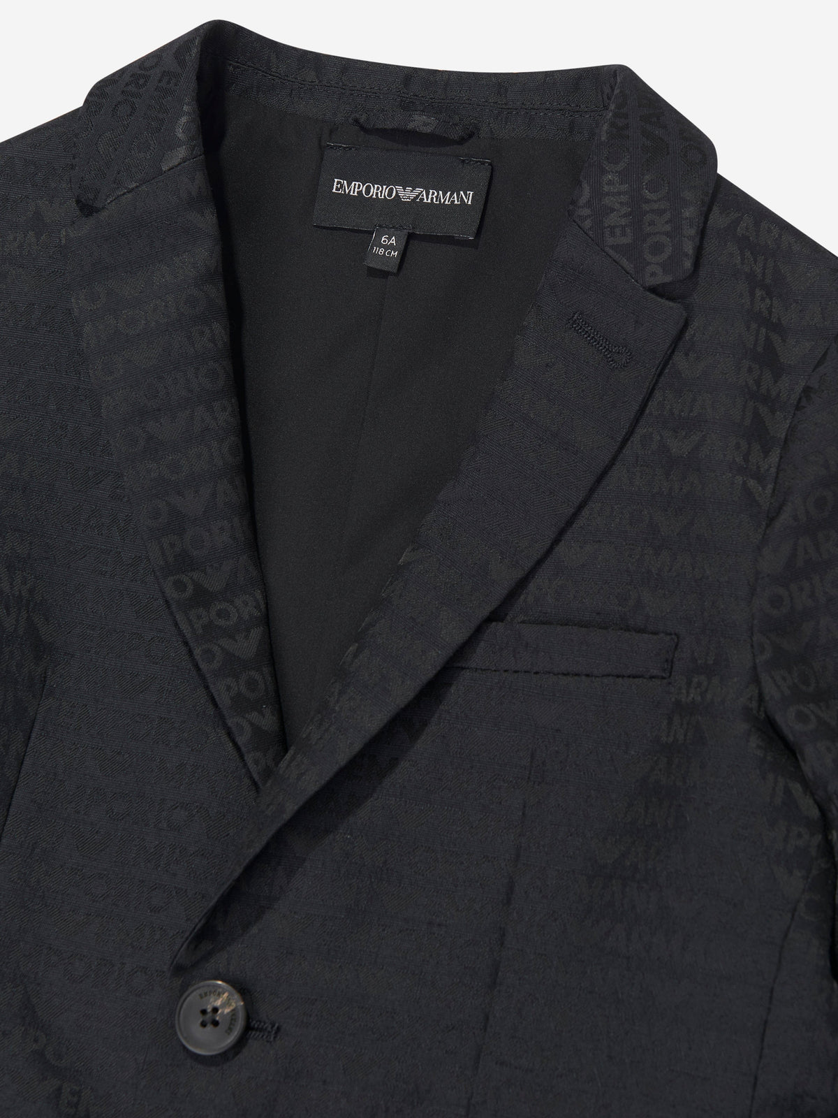 Emporio Armani Boys Branded Blazer in Navy | Childsplay Clothing