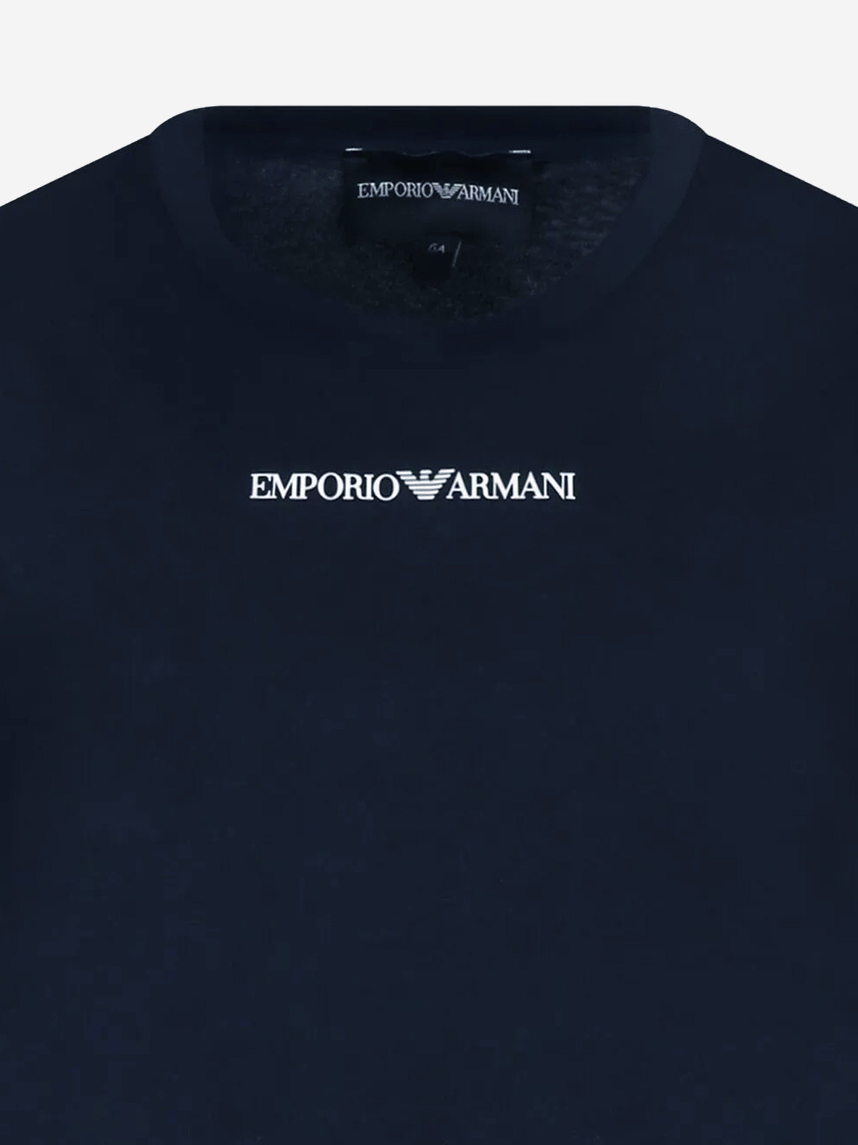 ななこ☆EMPORIO ARMANI キッズ Tシャツ 12A 154cm Emporio Armani Boys Logo T-Shirt in Navy | Childsplay Clothing