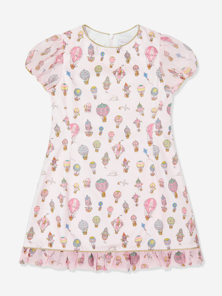 Atelier Choux Girls Josphine Hot Air Balloons Dress in Pink | Childsplay Clothing Atelier Choux Girls Josphine Hot Air Balloons Dress in Pink | Childsplay Clothing