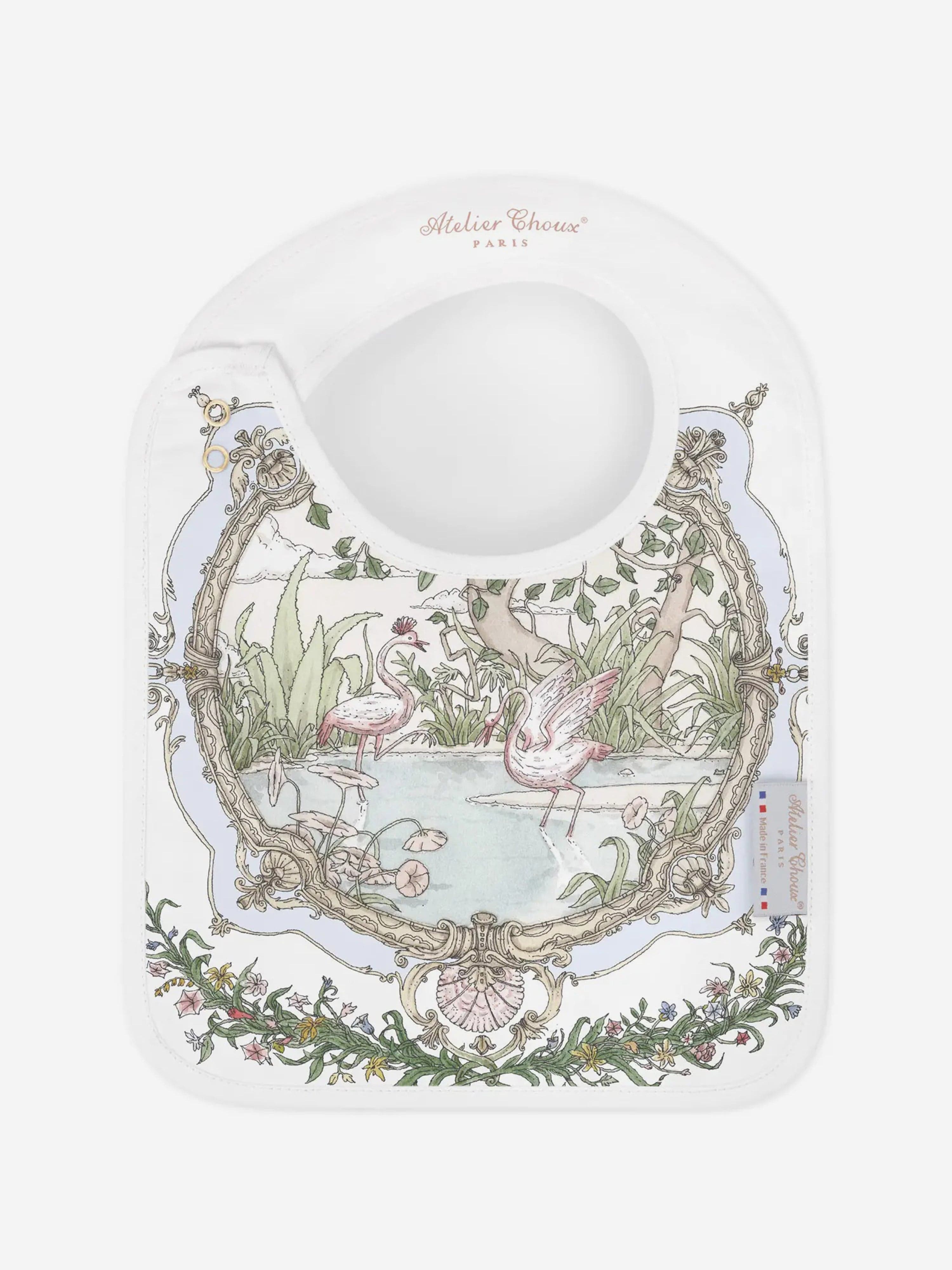 Atelier Choux Baby Tapestry - The Original Carré and Satin Bib Set