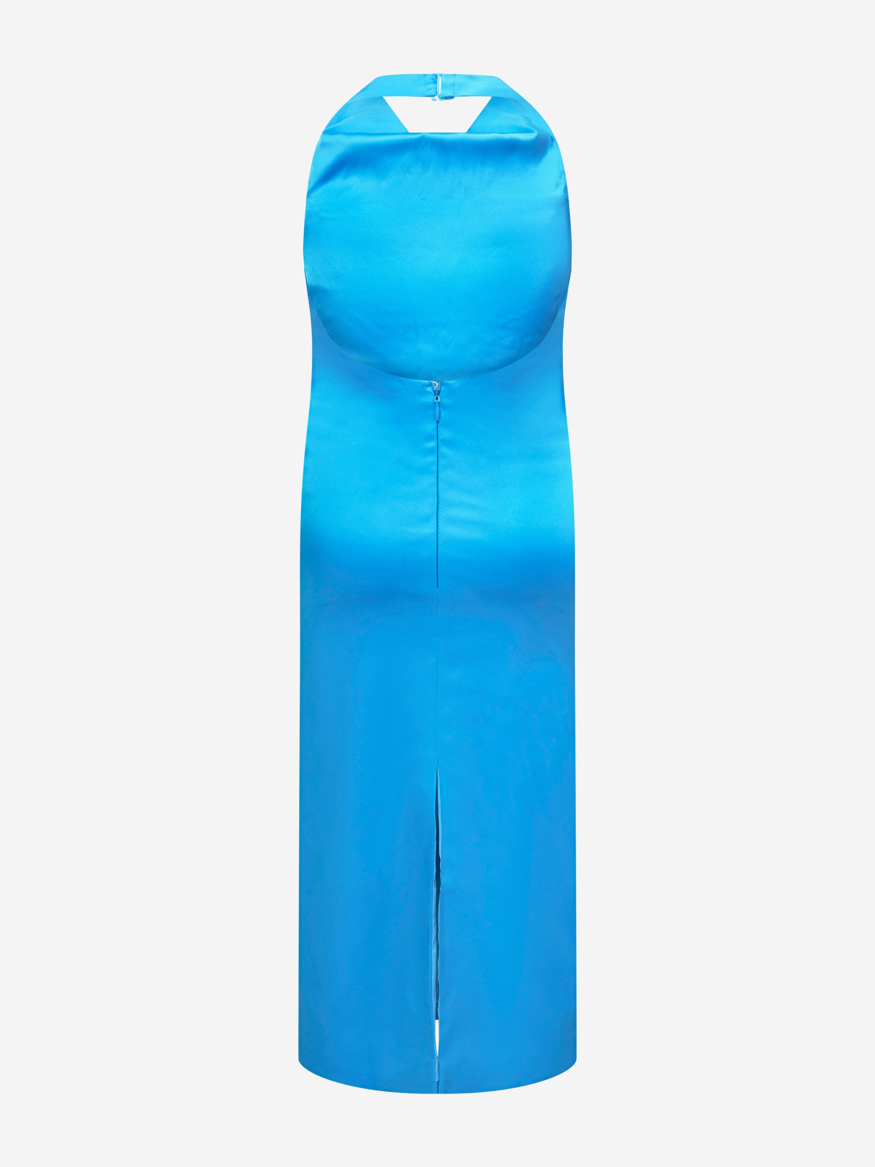 AY by AYLA Girls Backless Satin Maxi Dress in Blue | Childsplay Clothing AY by AYLA Girls Backless Satin Maxi Dress in Blue | Childsplay Clothing