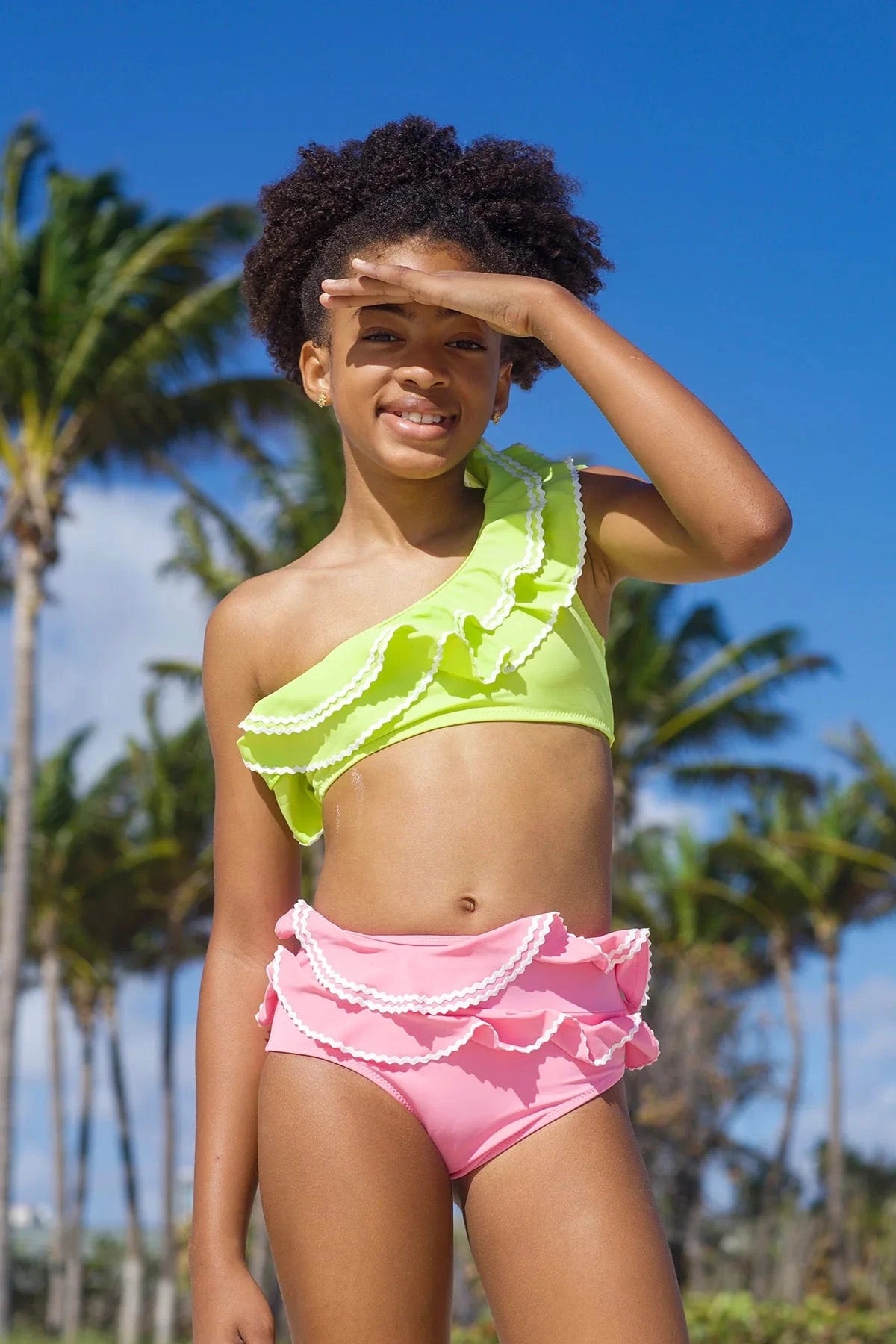 Nessi Byrd Girls Aurelia Bikini in Yellow | Childsplay Clothing