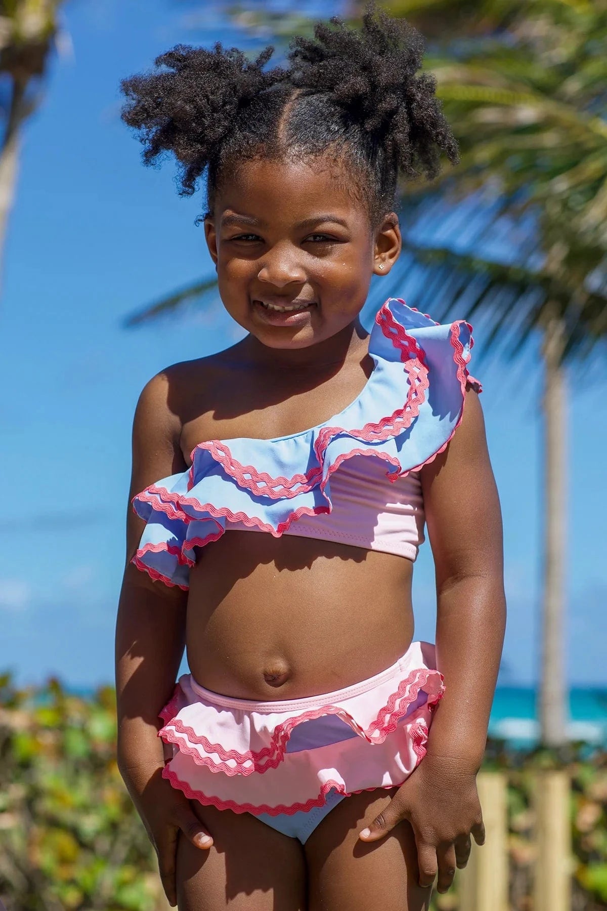Nessi Byrd Girls Lylo Bikini in Blue