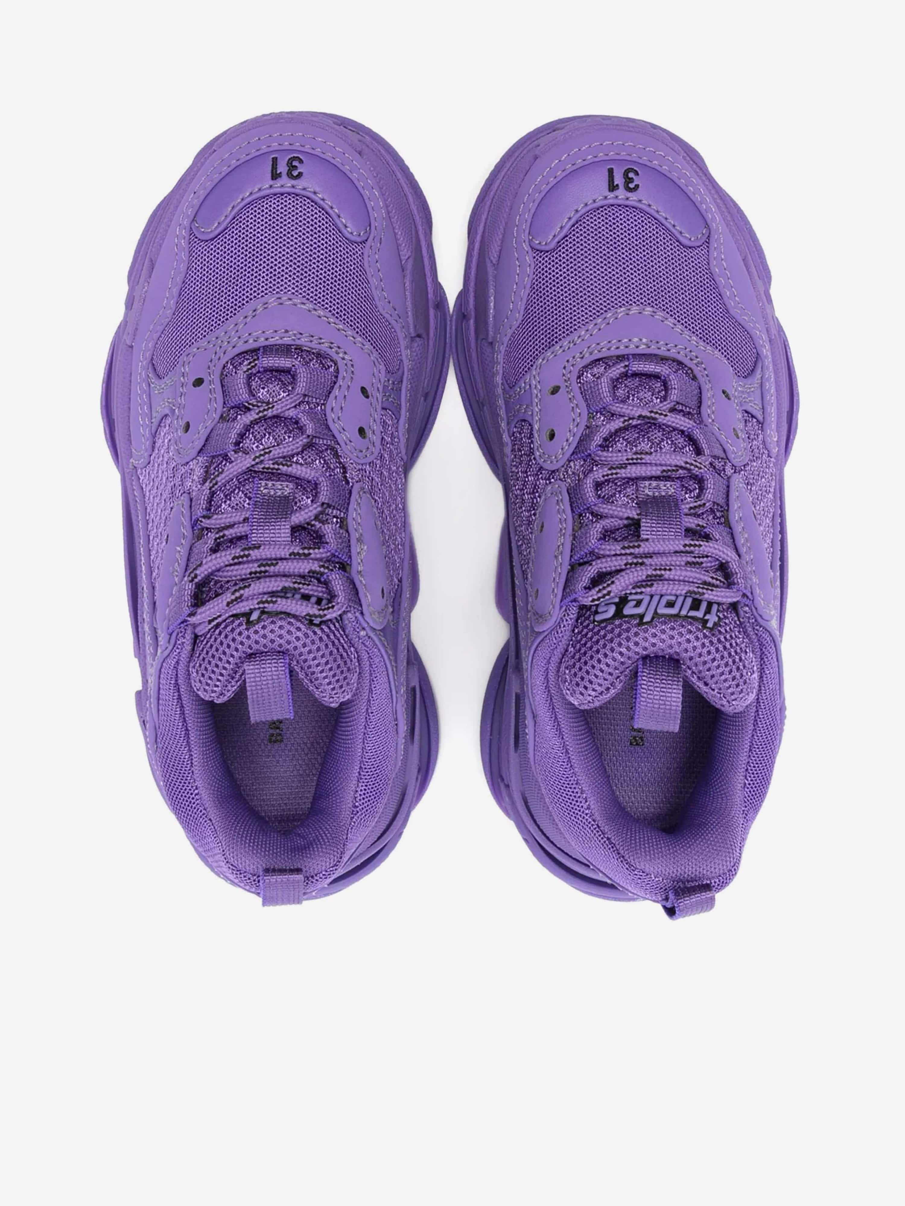 Balenciaga Kids Triple S Trainers in Purple | Childsplay Clothing