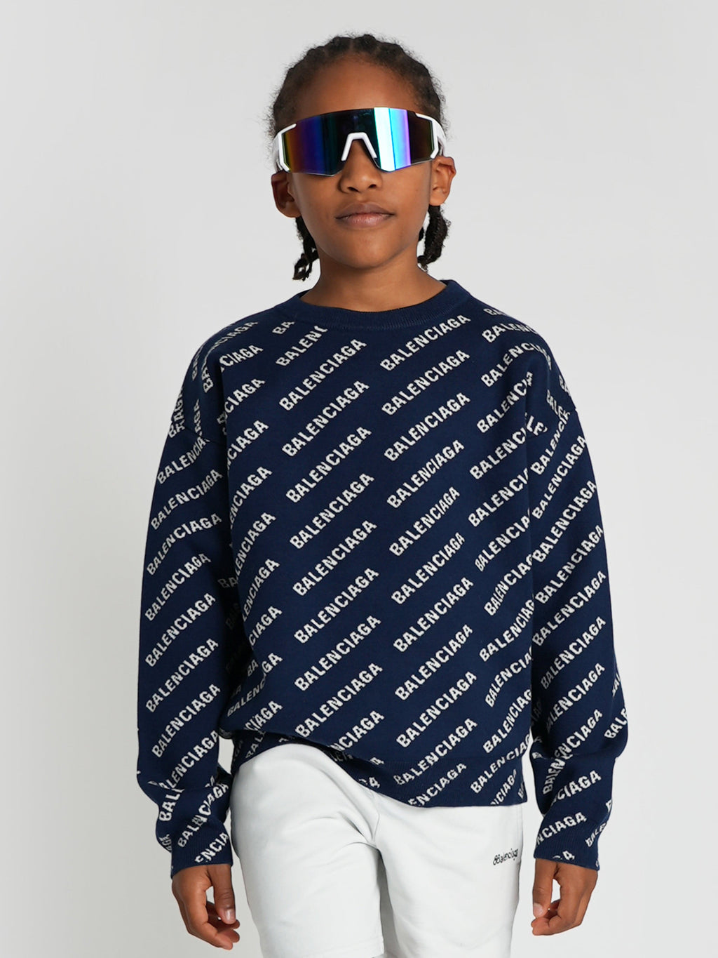 Outfit Balenciaga Logo Crewneck Clothing Balenciaga Jacquard Logo