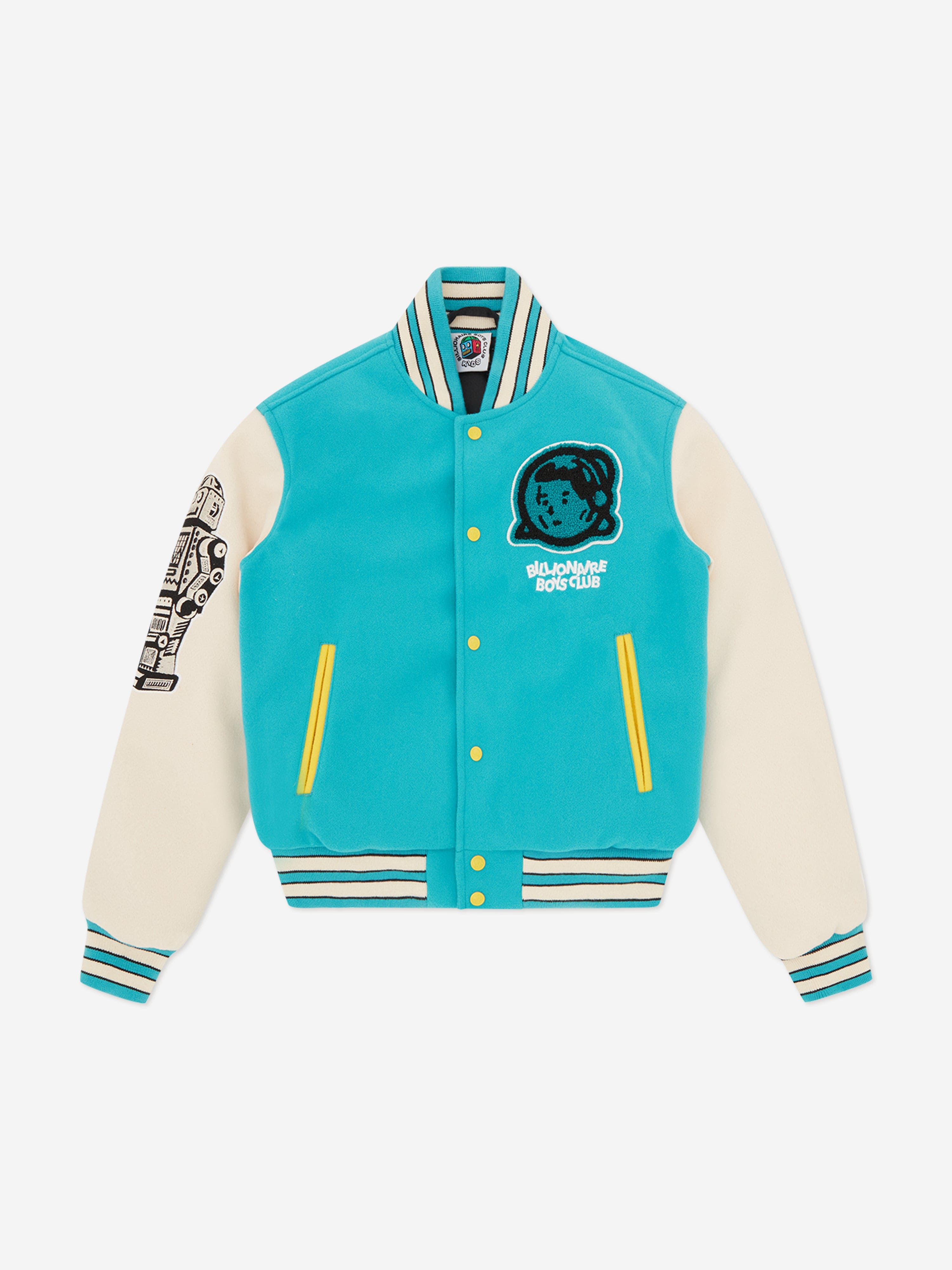 Billionaire Boys Club Boys Astro Varsity Jacket in Blue