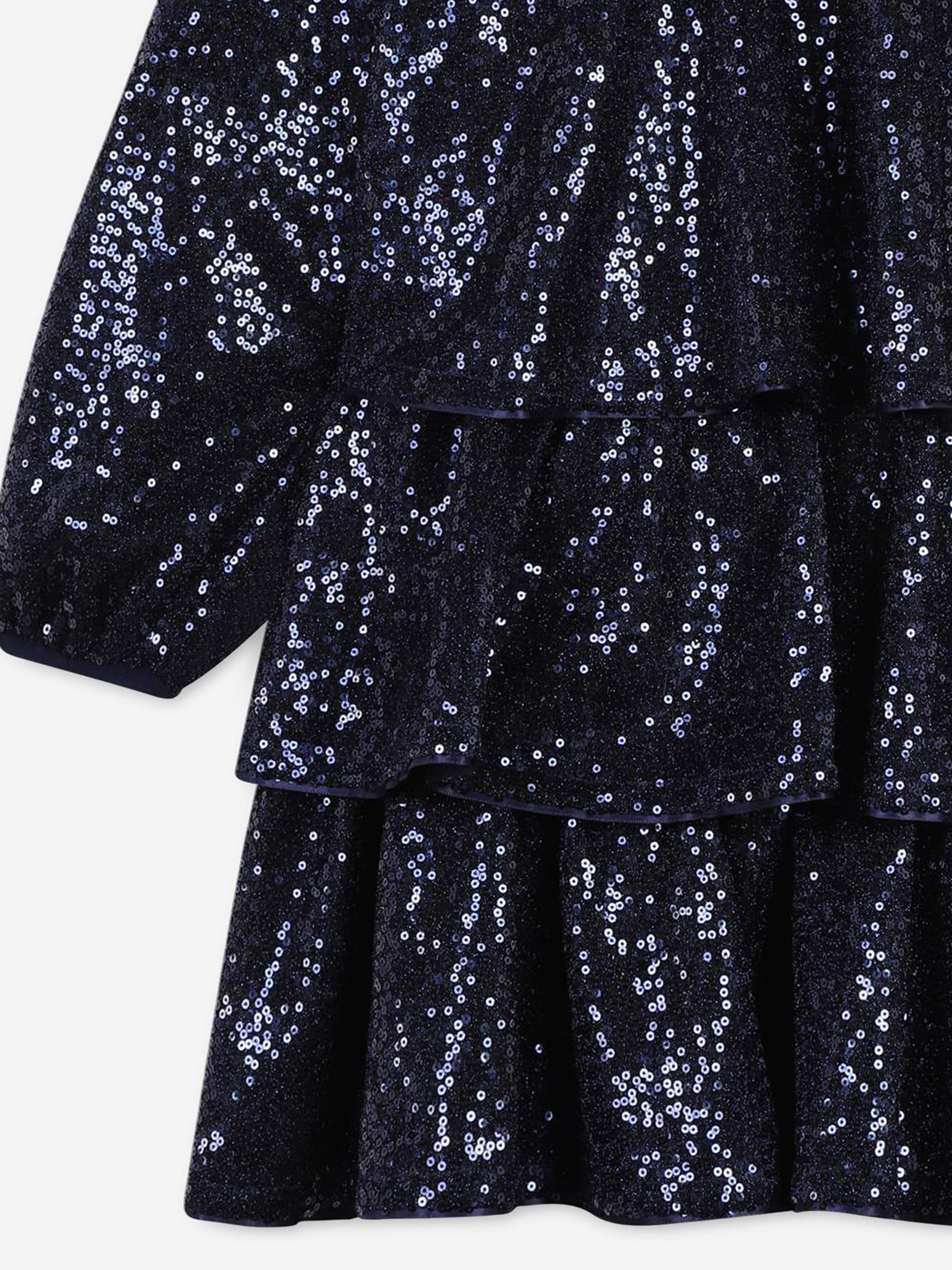 Billieblush Girls Sequin Occasion Dress in Navy | Childsplay Clothing Billieblush Girls Sequin Occasion Dress in Navy | Childsplay Clothing