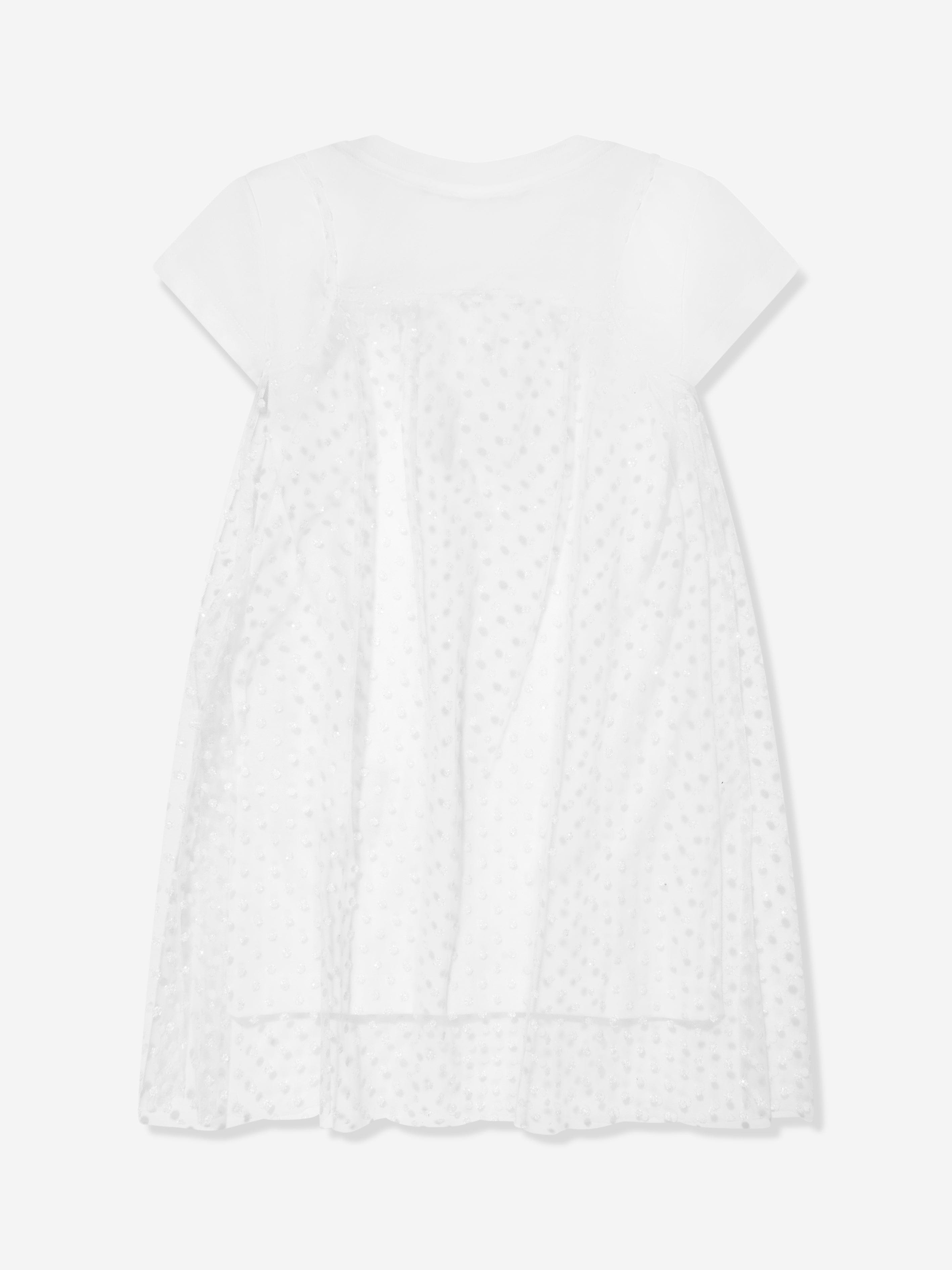 Balmain Girls 2 In 1 Dress In White 13 Yrs Balmain Girls 2 In 1 Dress In White 13 Yrs