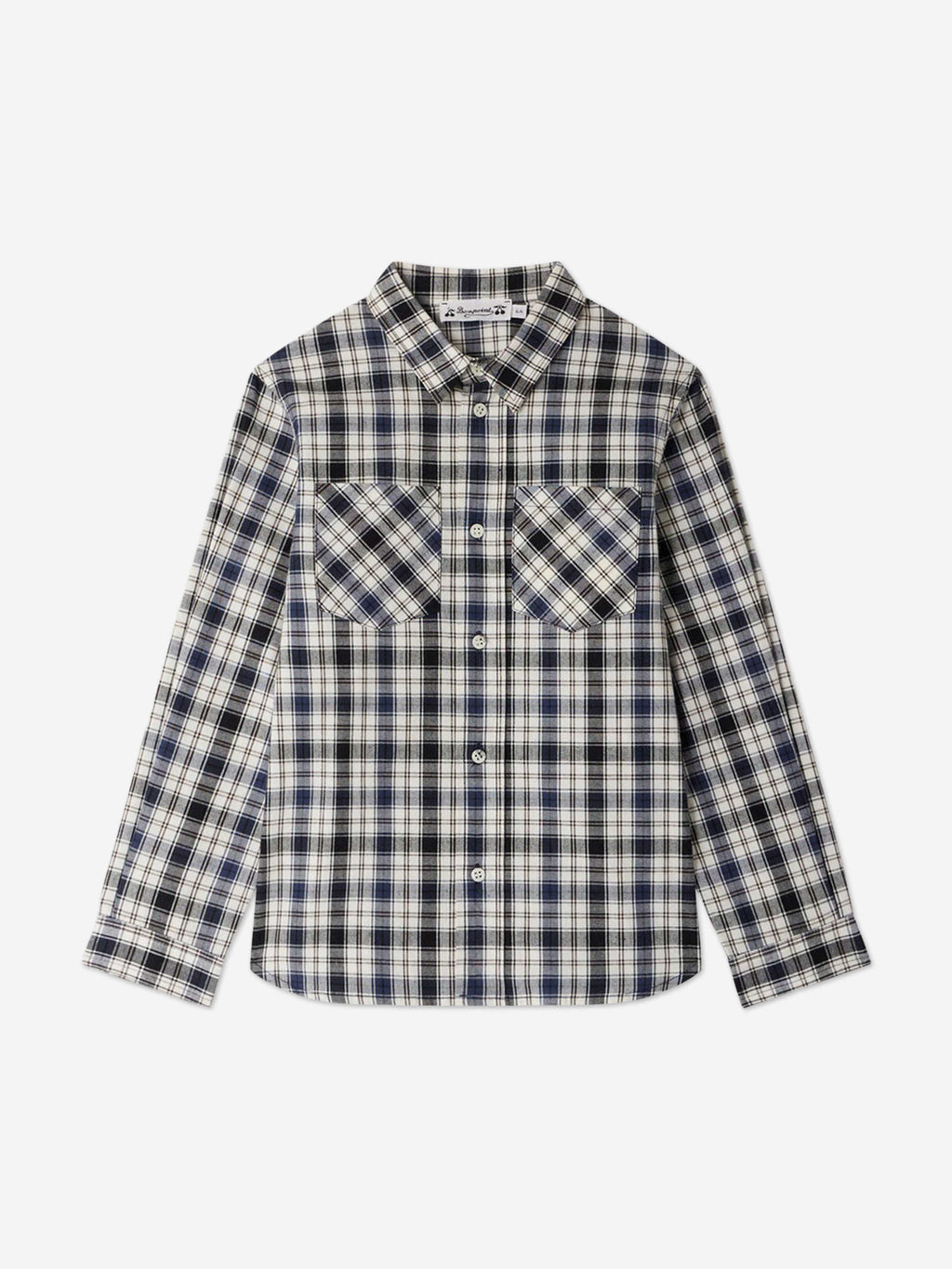 Bonpoint Boys Altman Checked Shirt in Blue