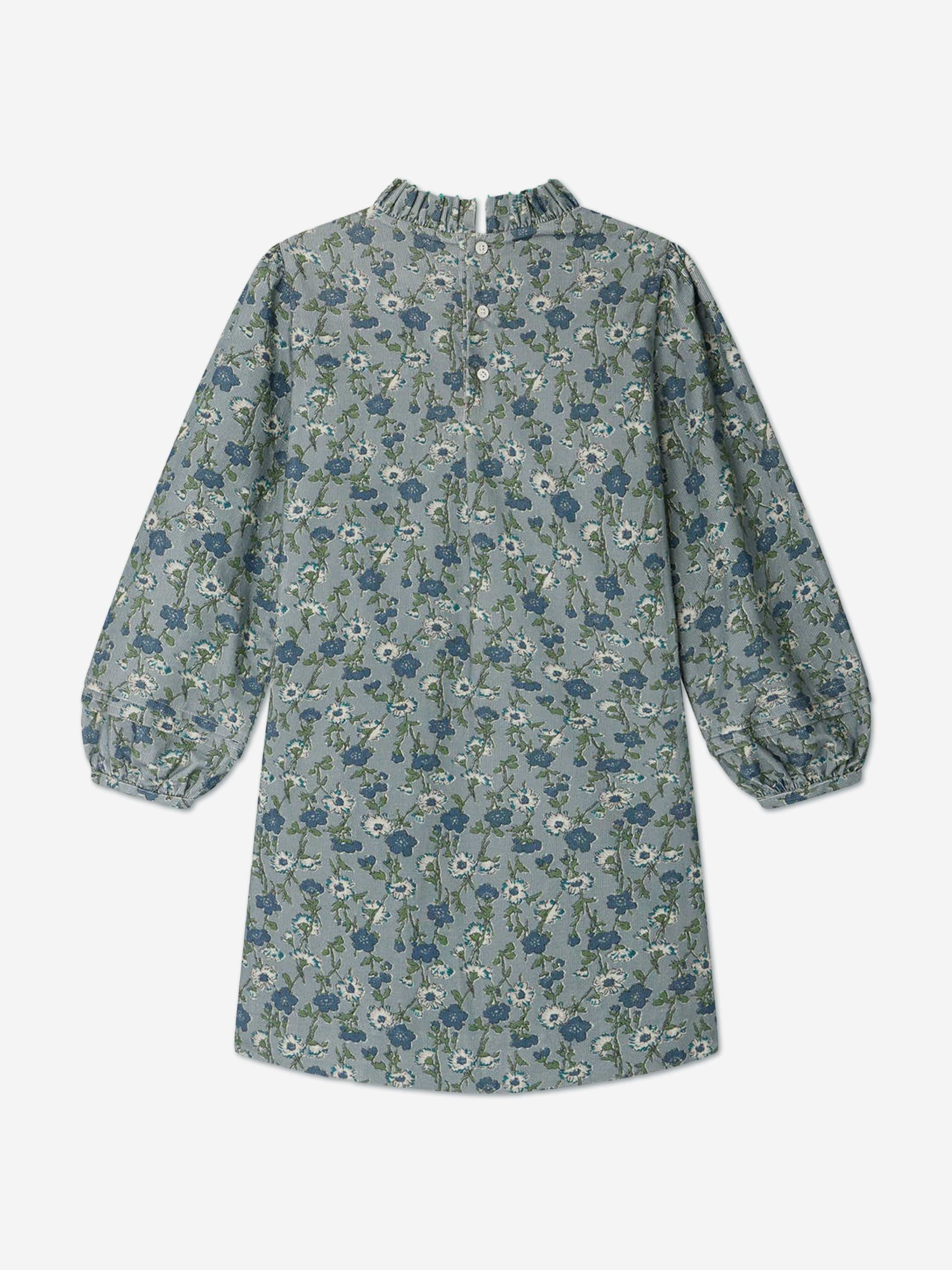 Topaz Cotton Dress with Floral Pattern