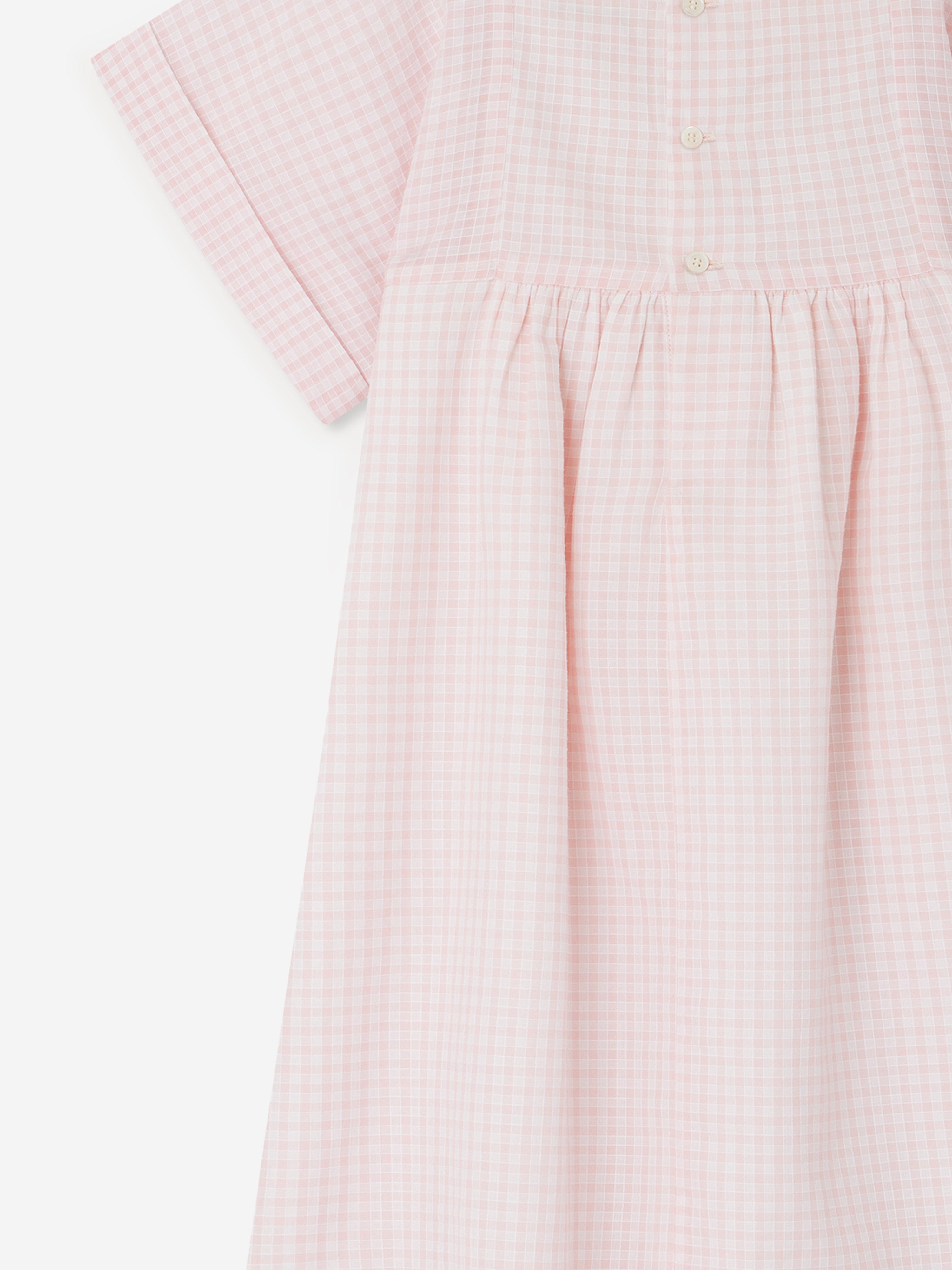 Bonpoint Girls Smocked Paysanne Dress in Pink | Childsplay Clothing