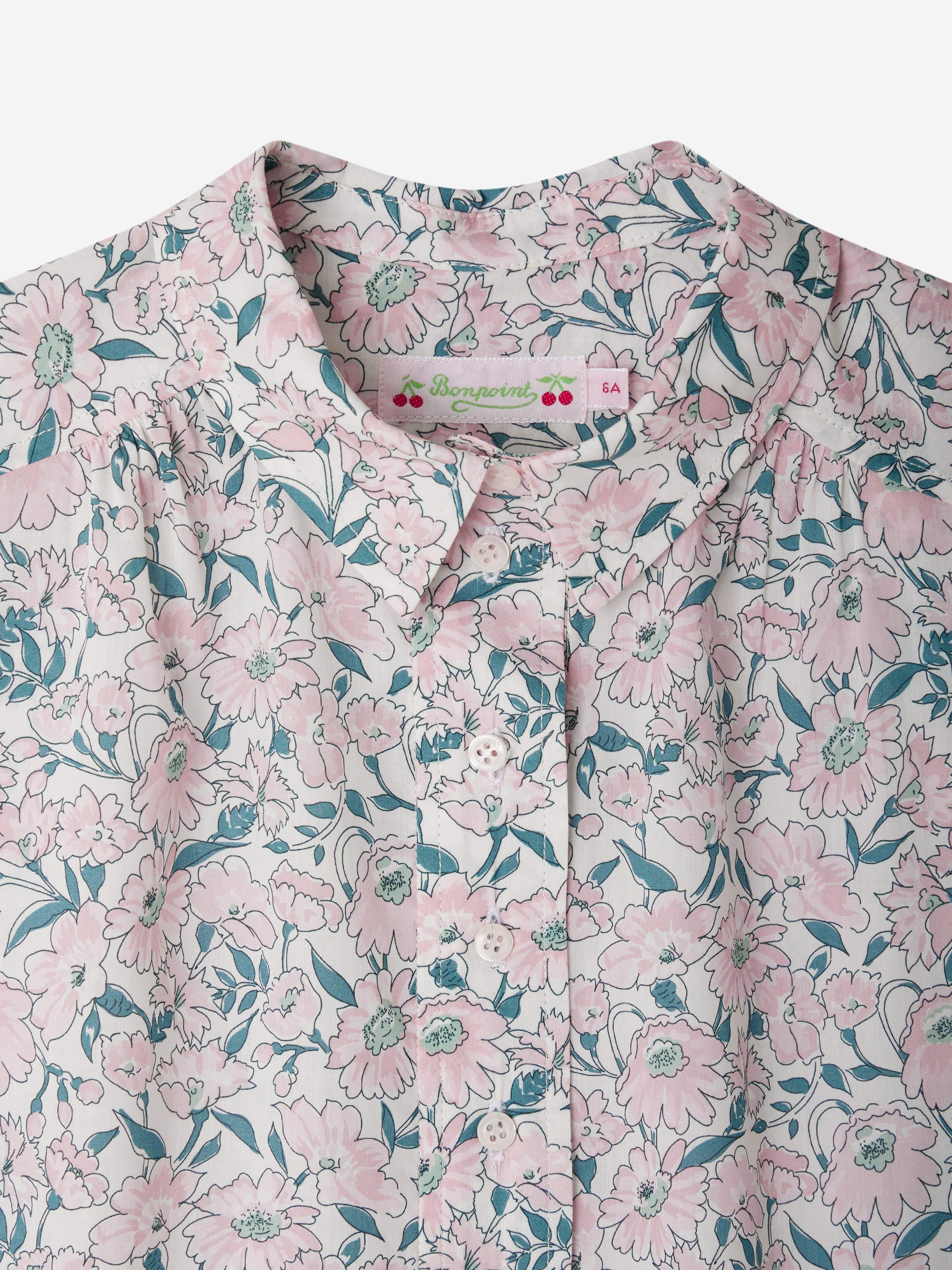 Bonpoint Girls Floral Emiliana Dress in Pink | Childsplay Clothing