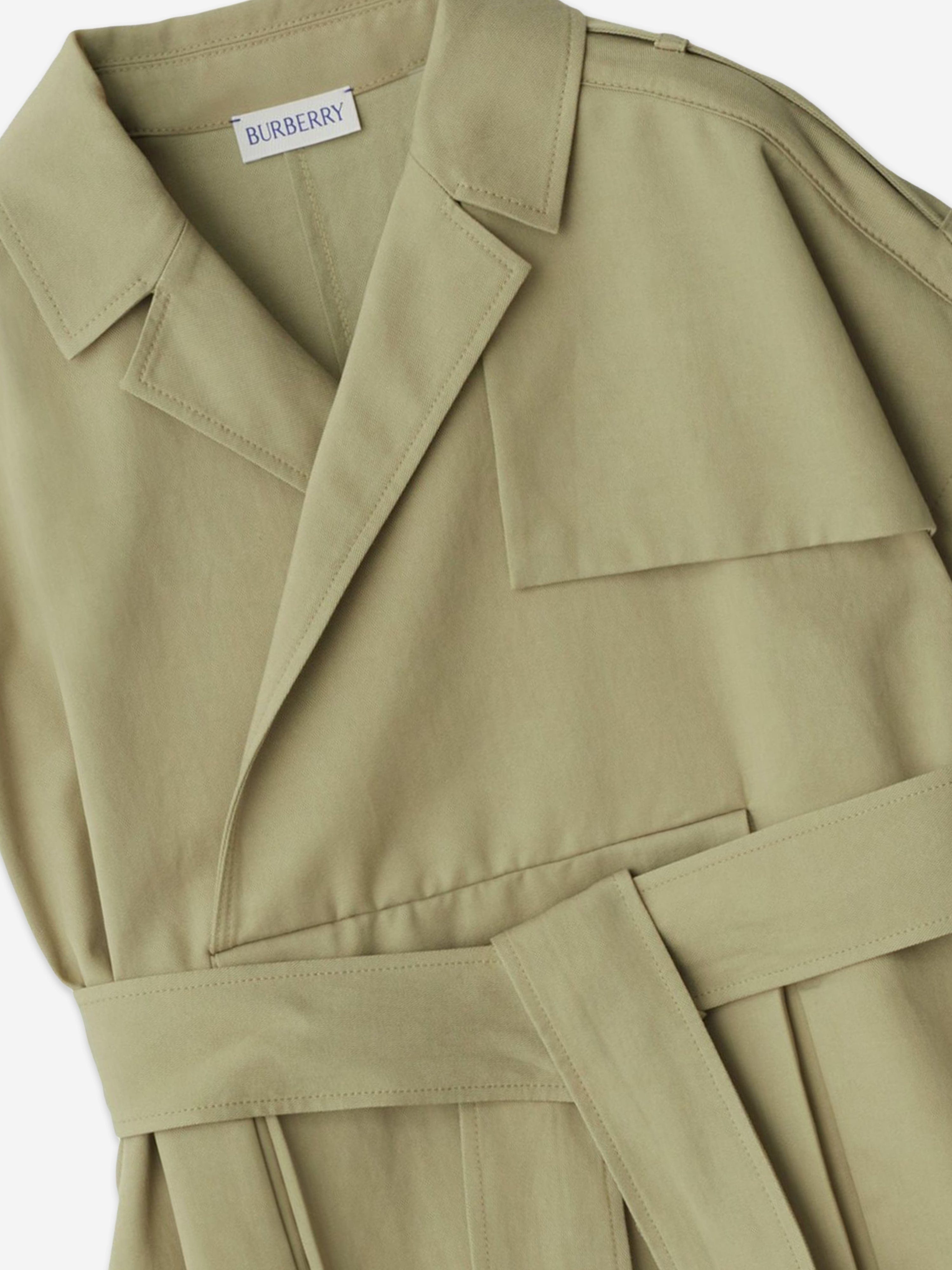 Burberry Girls Chloe Trench Dress in Green | Childsplay Clothing