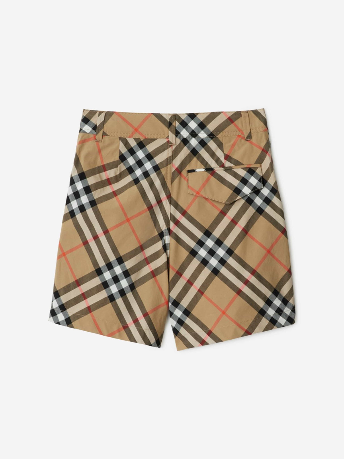 Burberry Boys Oscar Check Shorts in Beige | Childsplay Clothing