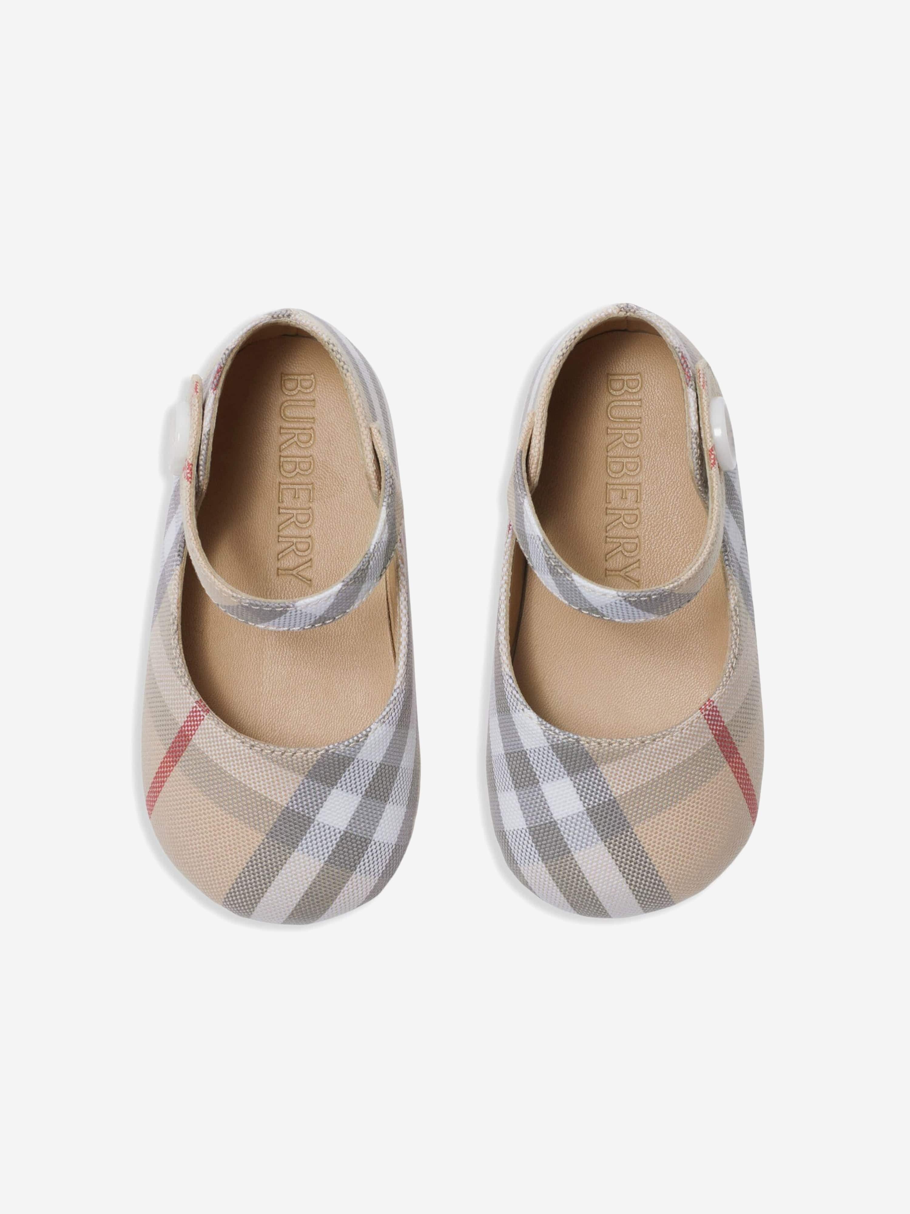Burberry Baby Girls Taylor Pre-Walker Shoes in Beige | Childsplay