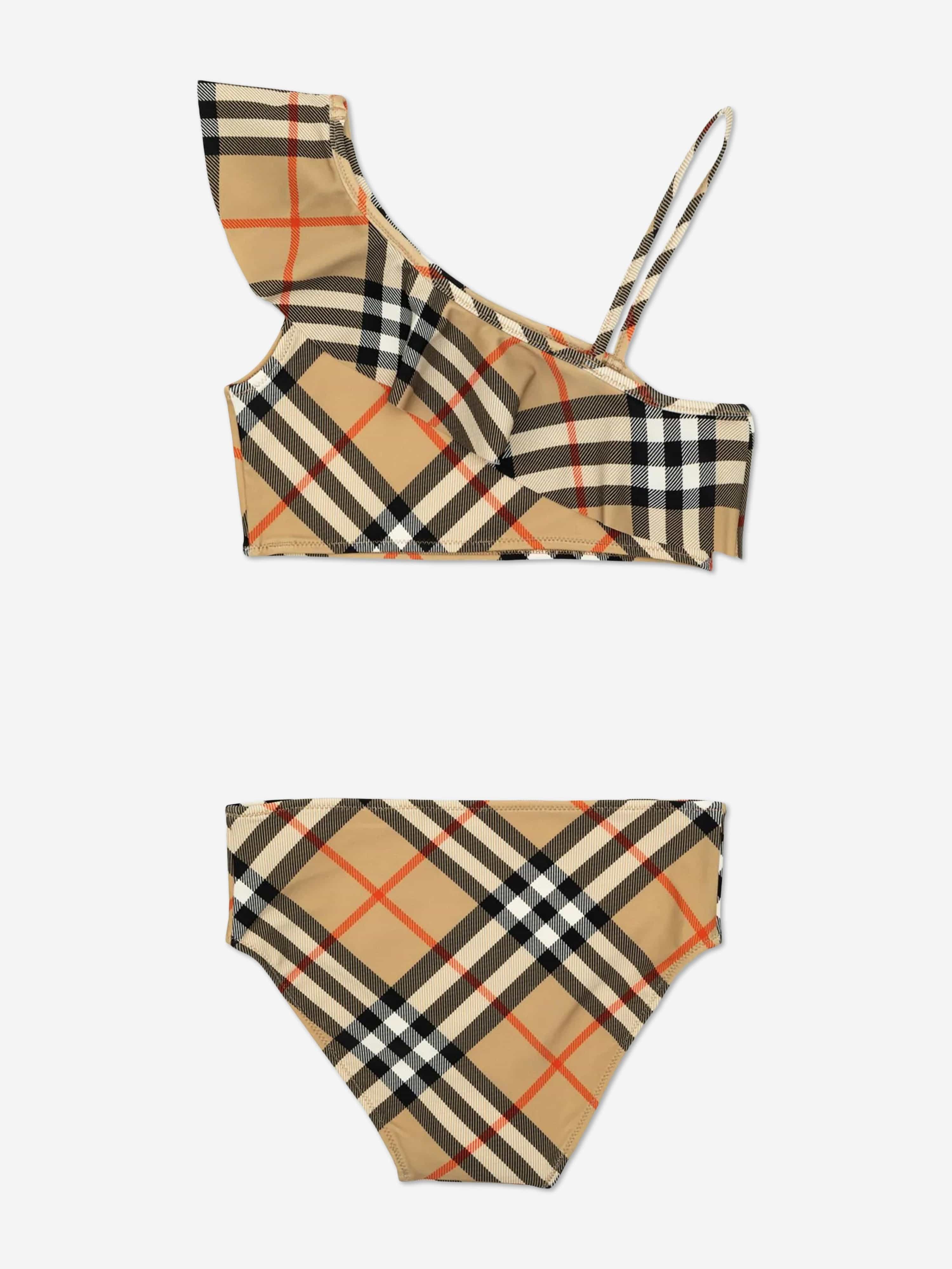 Burberry Girls Asla Check Bikini in Beige | Childsplay Clothing