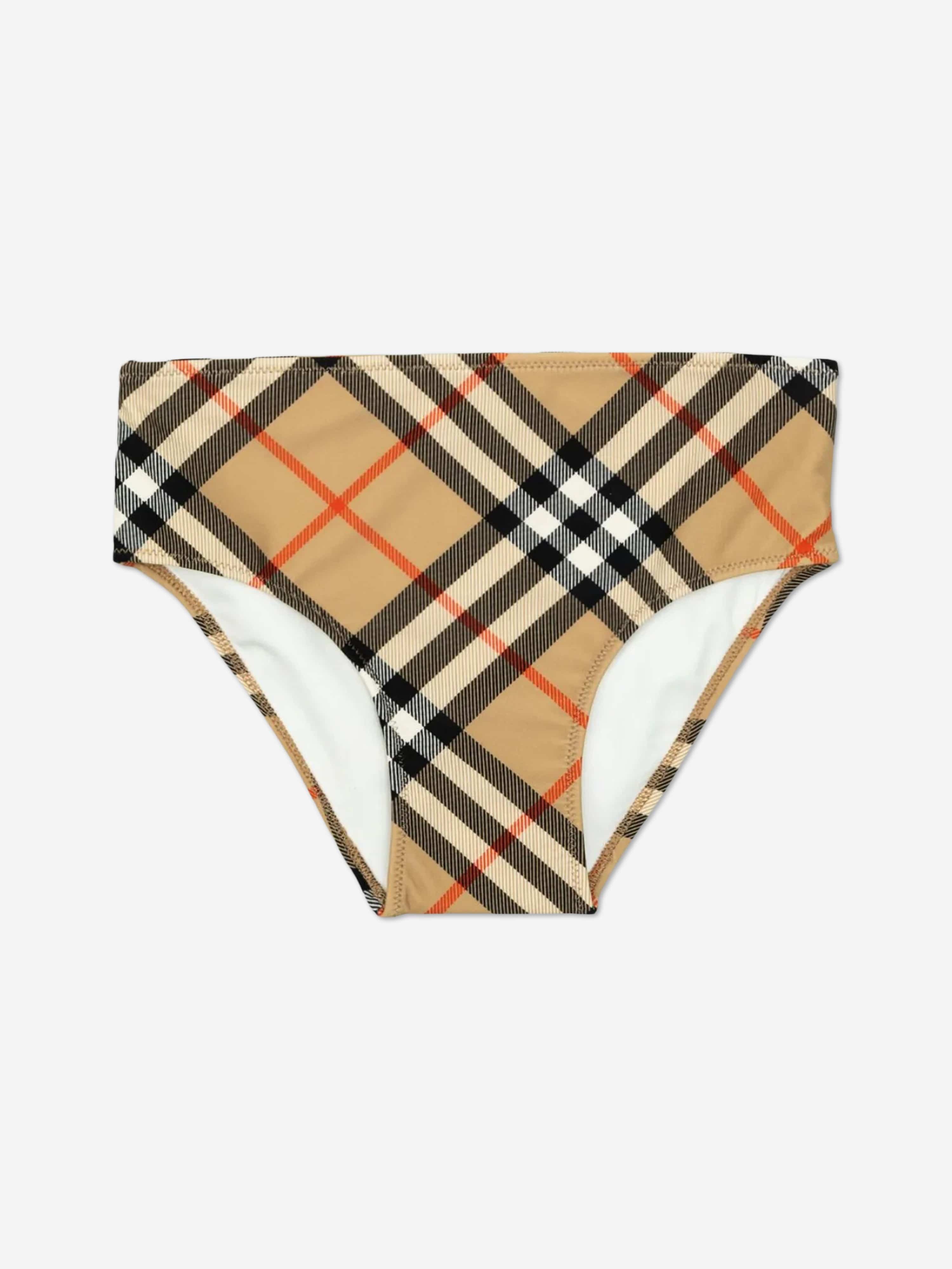 Burberry Girls Asla Check Bikini in Beige | Childsplay Clothing