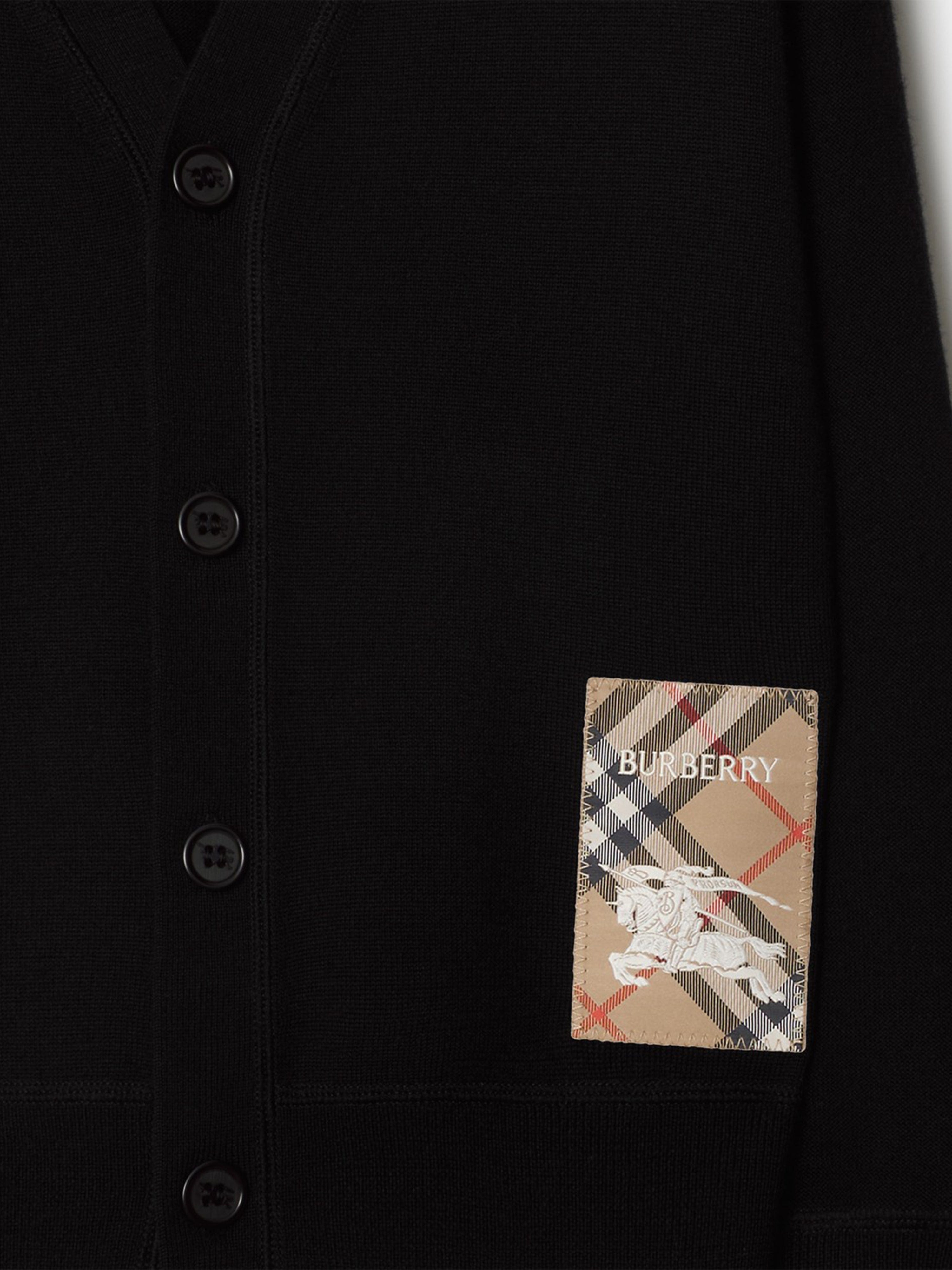 Burberry Boys Romie EKD Cardigan in Black | Childsplay Clothing
