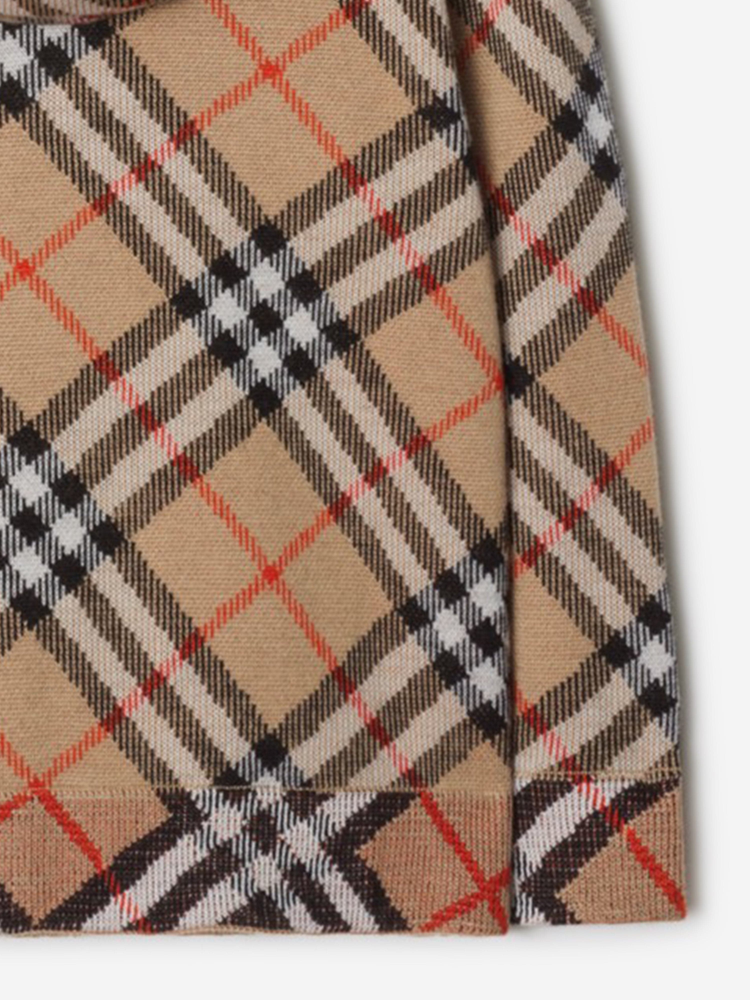 BURBERRY ジラフ柄ジャケット　14Y BURBERRY】FORRES チェック柄キルティングシャツジャケット (Burberry
