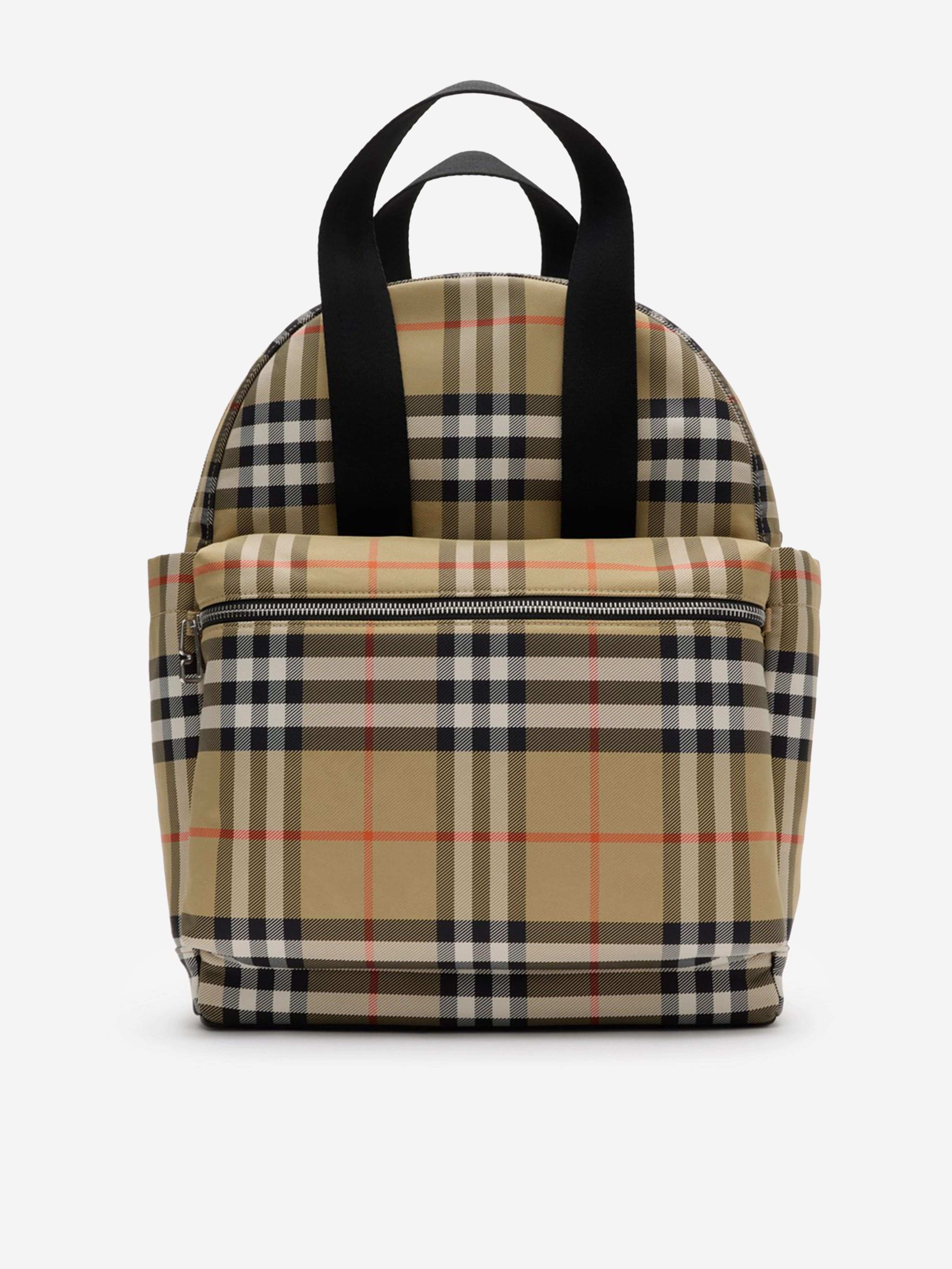 Burberry Baby Norwich Check Changing Bag in Beige (41cm