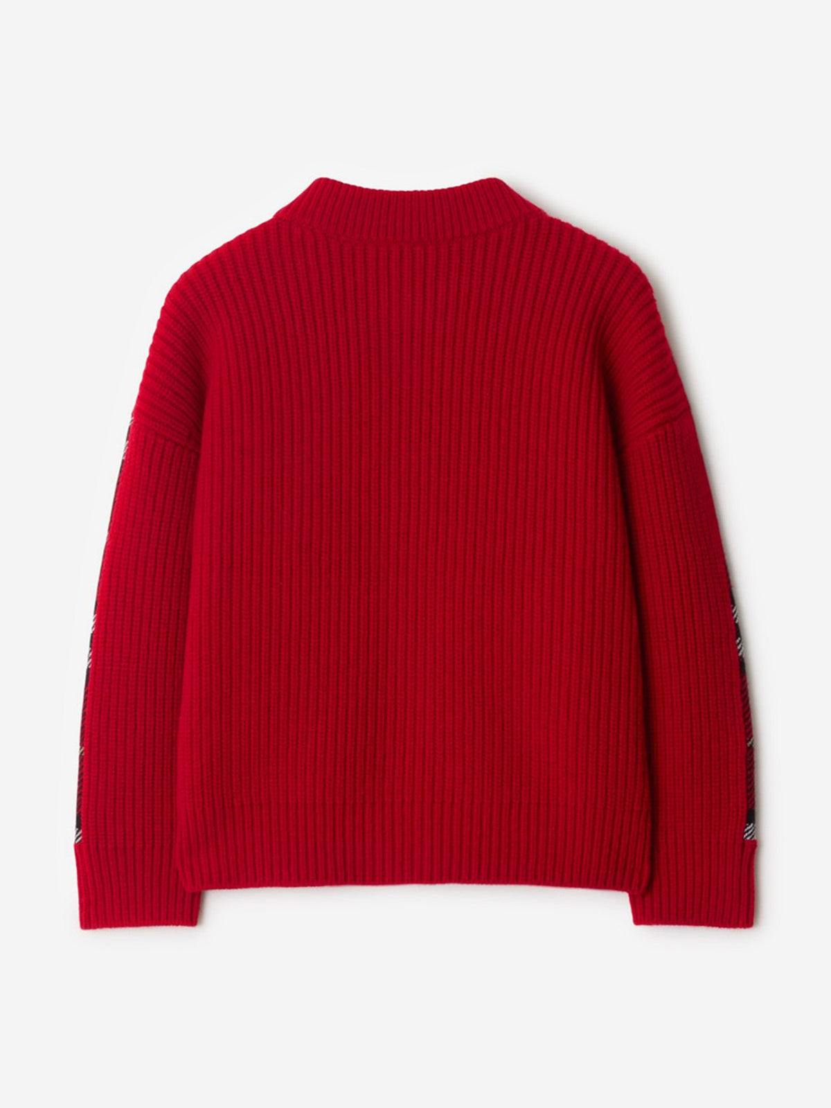 Burberry Boys Duncan Check Knitted Top in Red | Childsplay Clothing