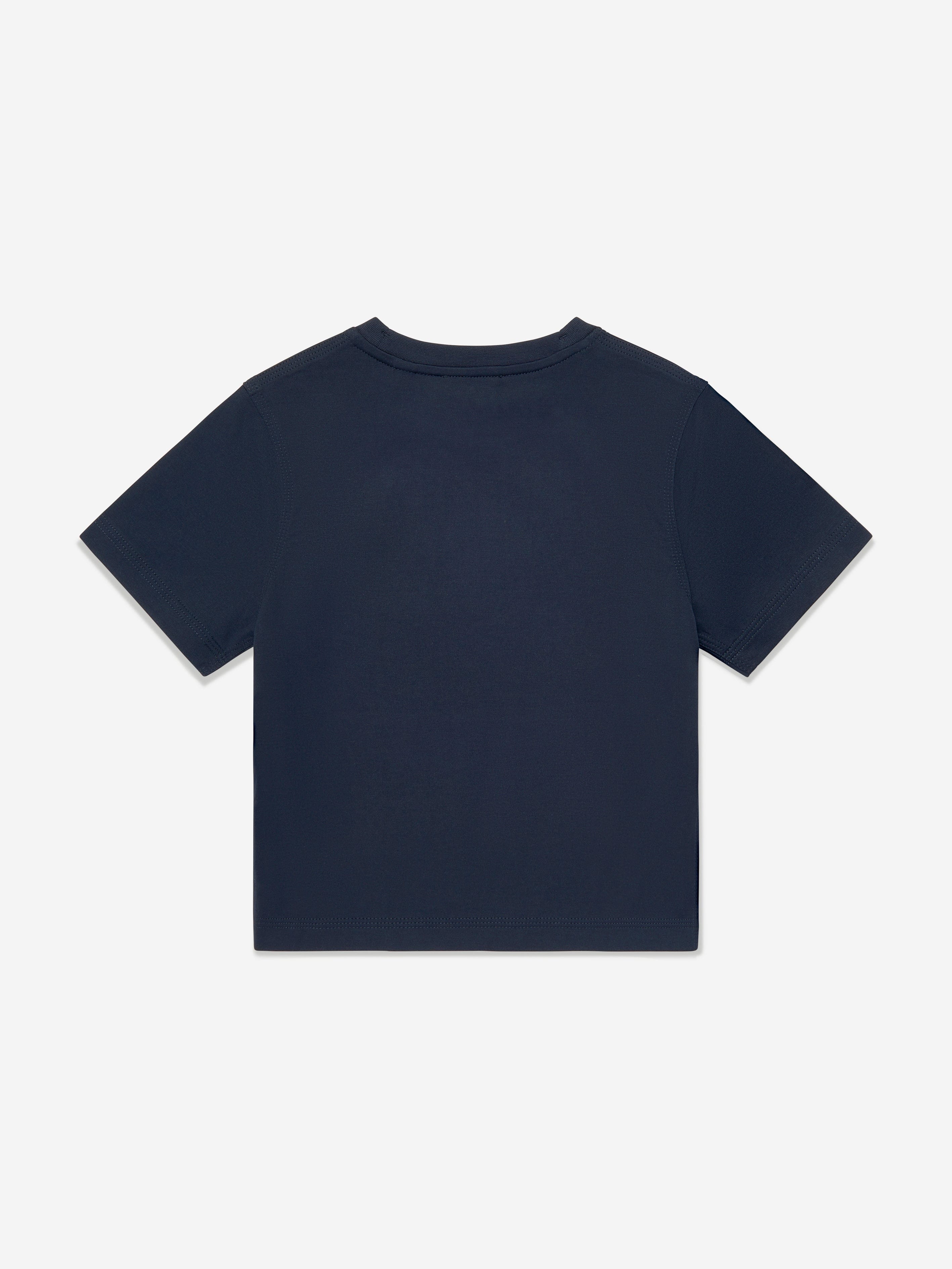 Burberry Boys Cedar Flag Icon T-Shirt in Navy | Childsplay Clothing