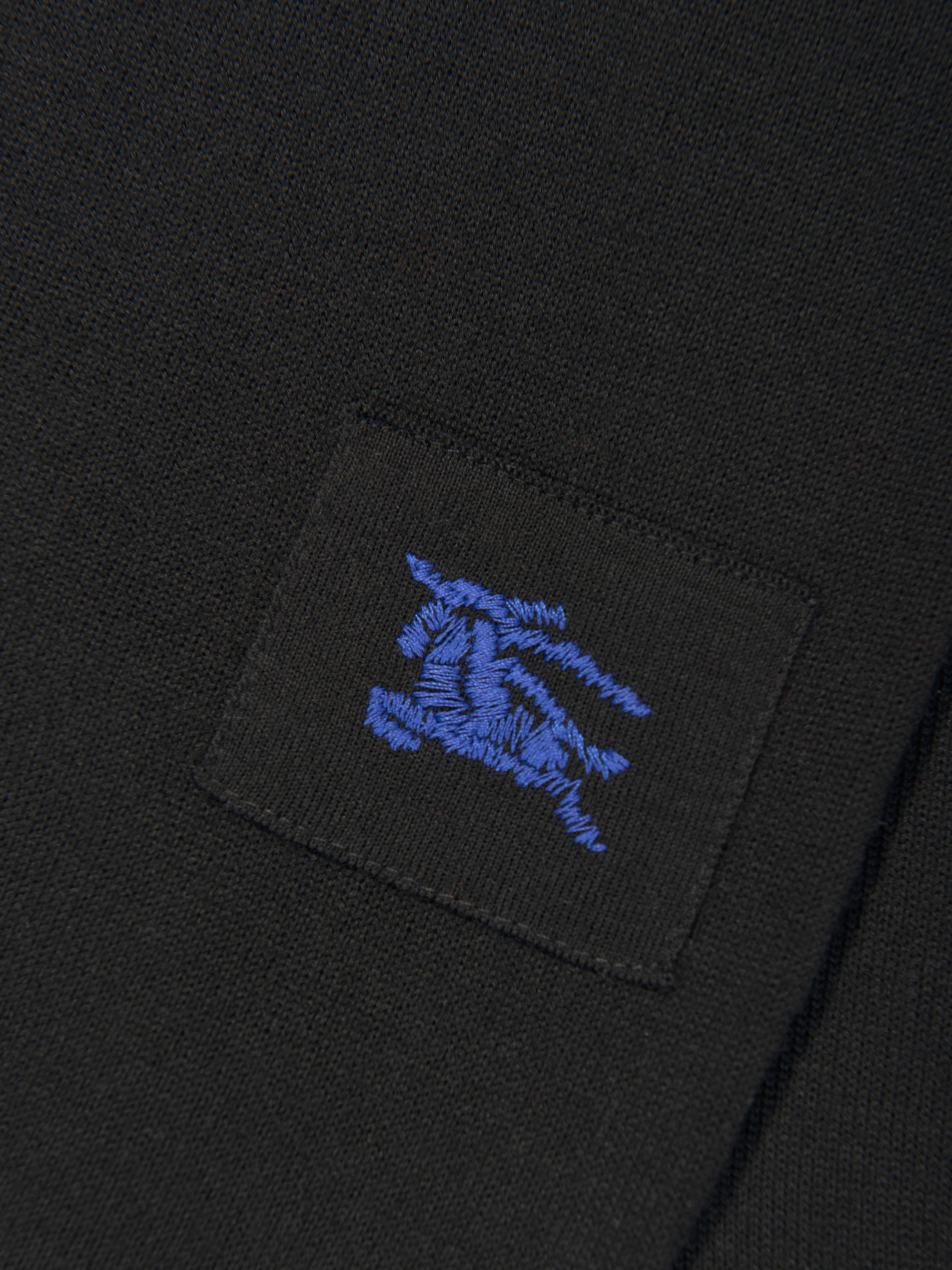 Burberry Boys Wool Knit Graham Cardigan in Black | Childsplay Clothing