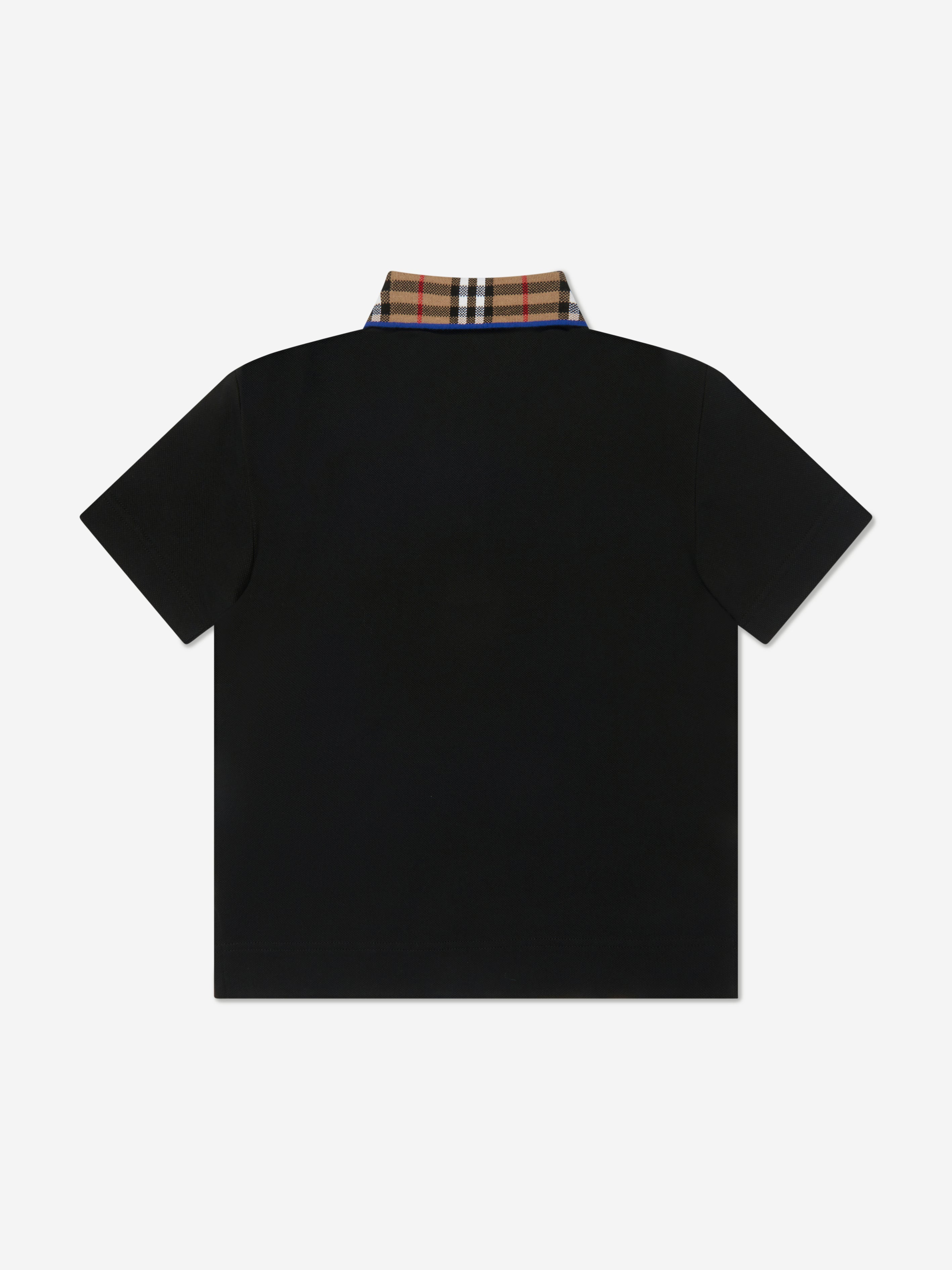 Burberry Kids Burberry Boys Check Collar Johane Polo Shirt in  