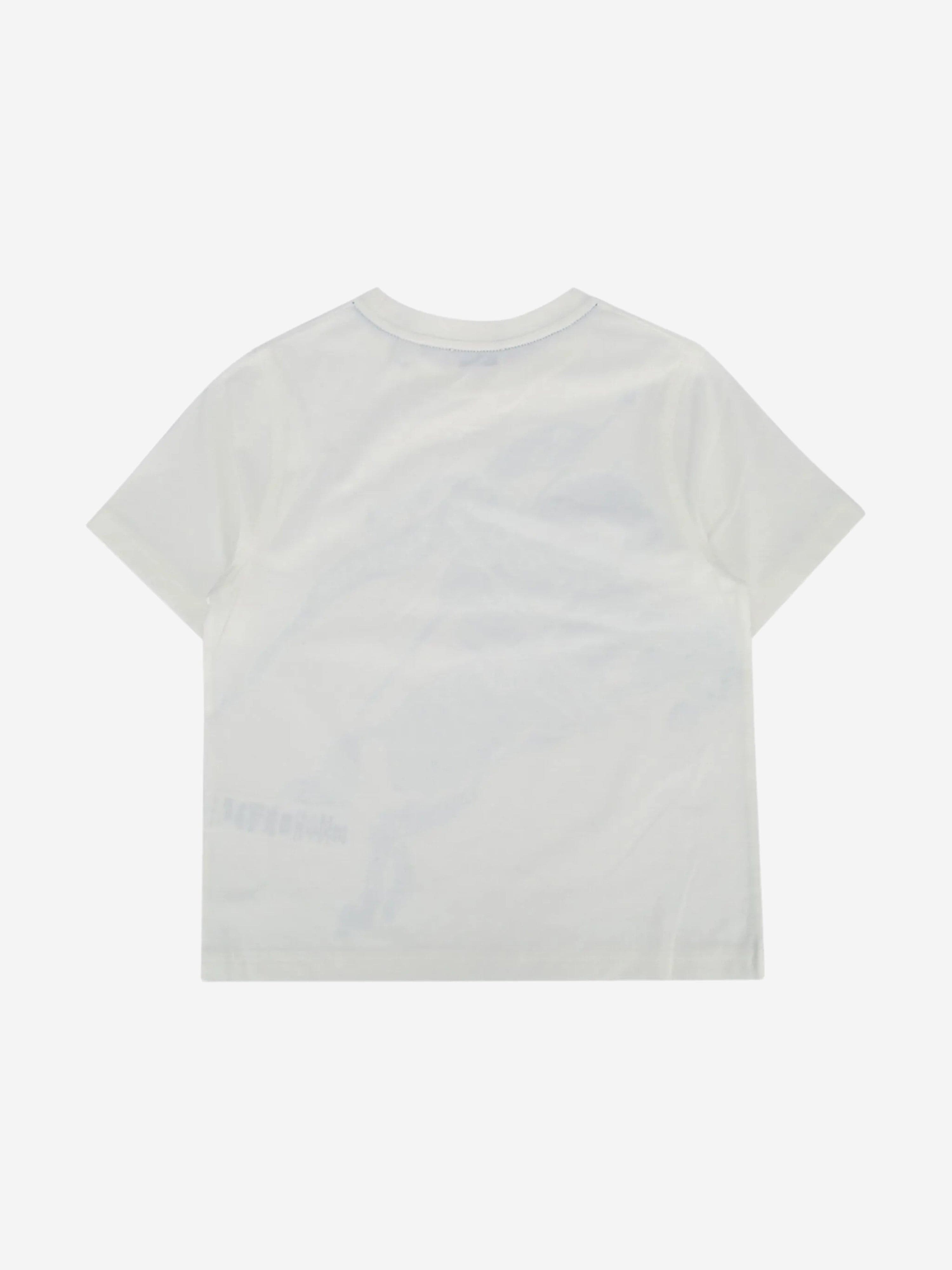 Burberry Kids Cedar Knight T-Shirt in White | Childsplay Clothing