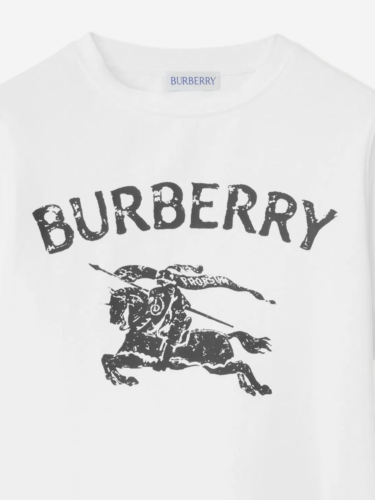 Burberry Girls Cedar Stamp EKD T-Shirt in White | Childsplay Clothing