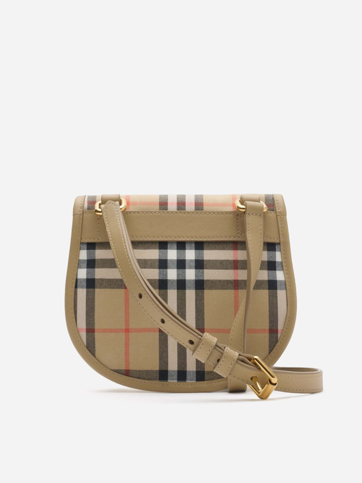 Burberry Girls Alice Check Crossbody Bag in Beige (18cm 