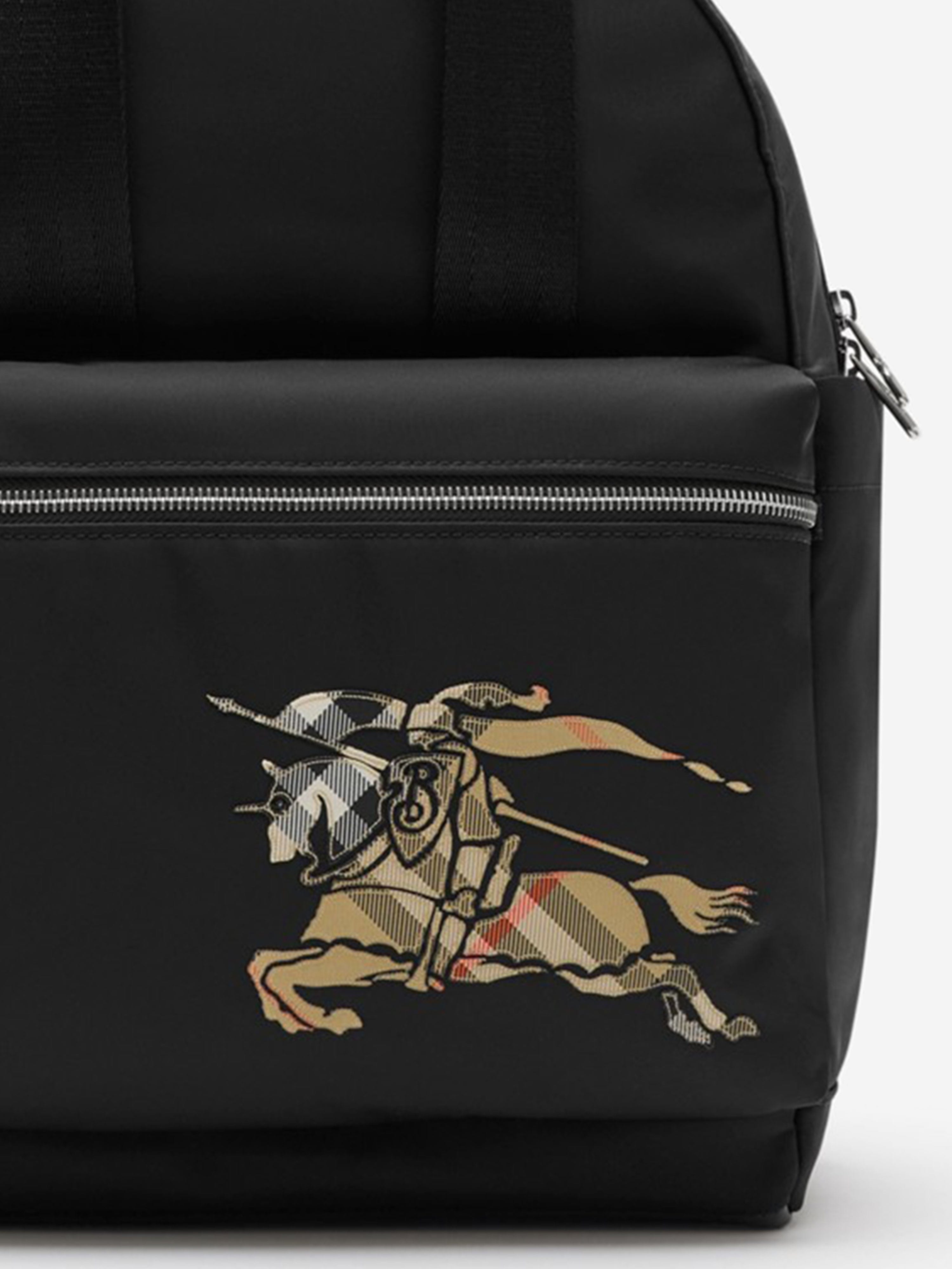 burberry ekd london check and leather backpack Burberry Childrens Knight Check Nylon Baby Changing Backpack