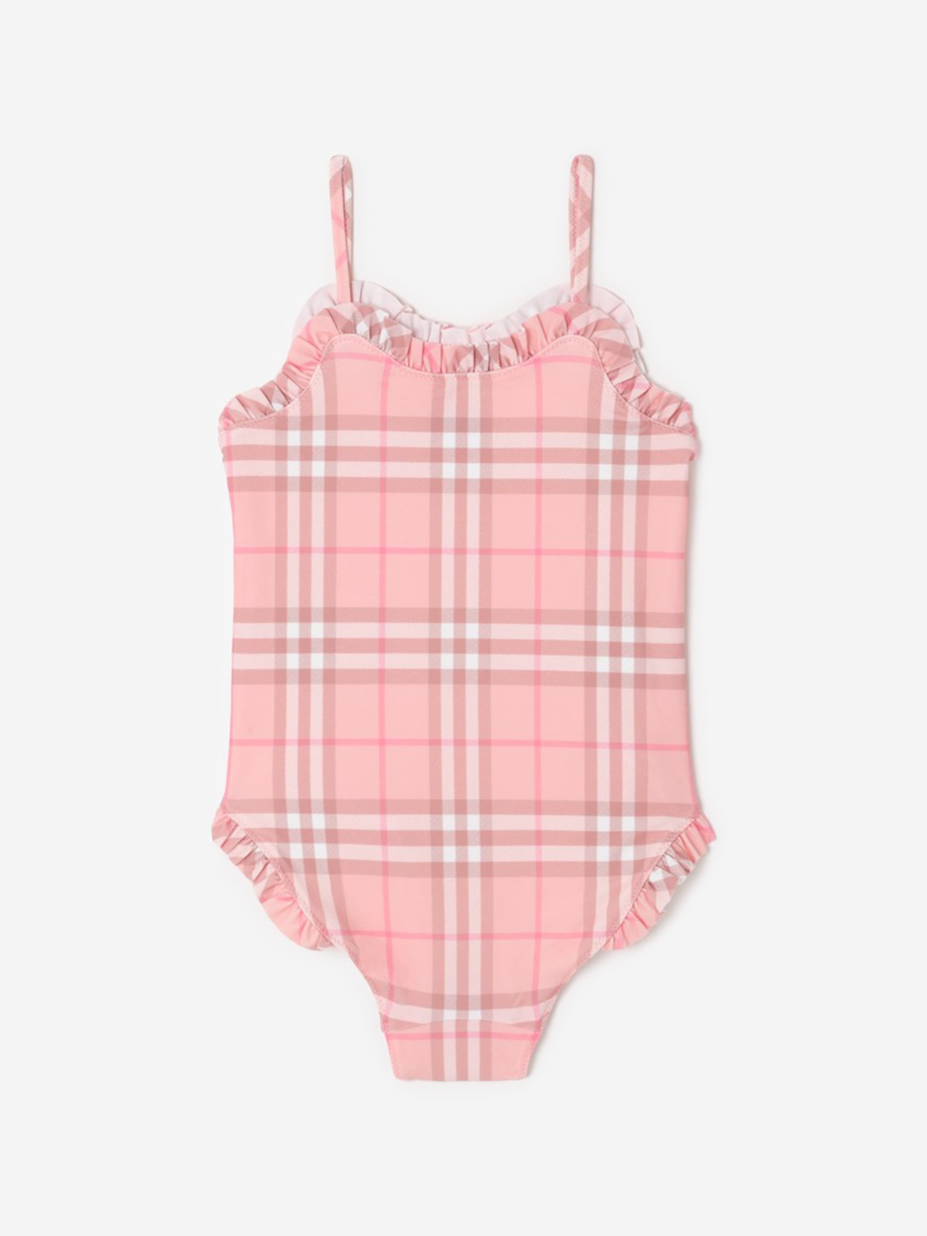 Burberry Girls Immy Check Swimsuit in Pink | Childsplay Clothing