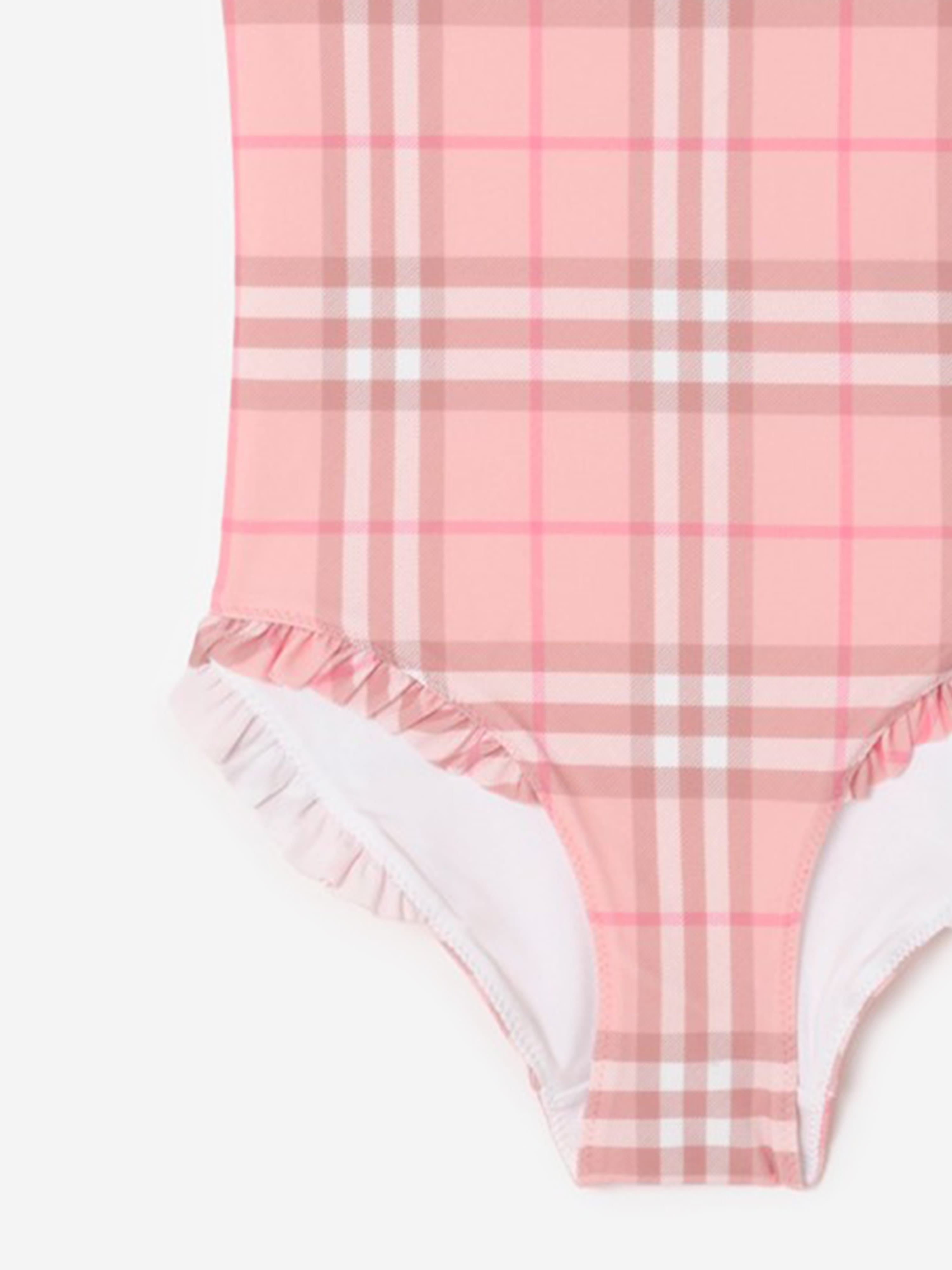 Burberry Girls Immy Check Swimsuit in Pink | Childsplay Clothing