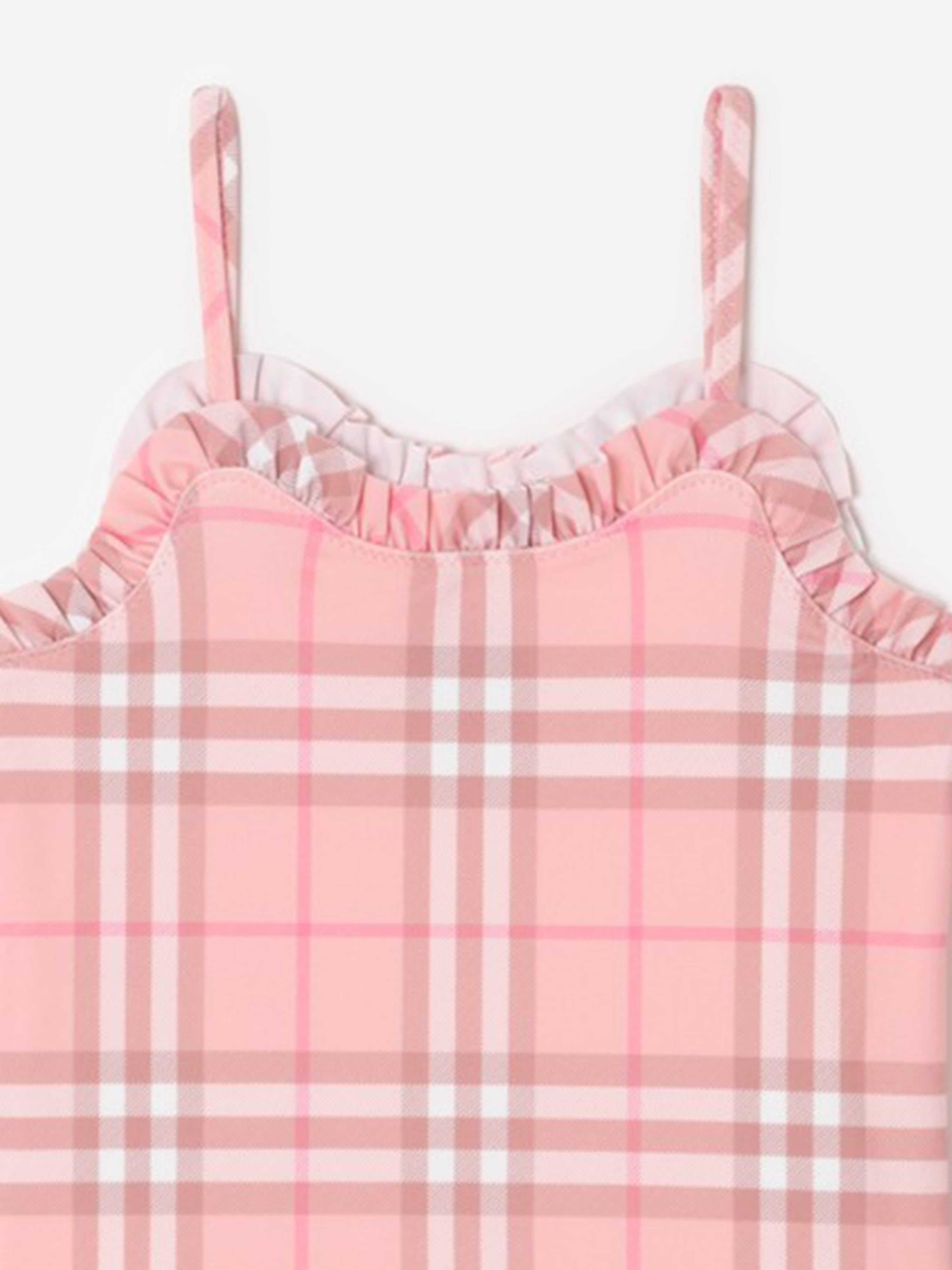 Burberry Girls Immy Check Swimsuit in Pink | Childsplay Clothing
