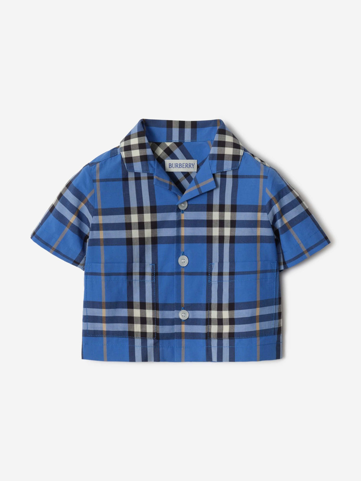 Burberry Baby Boys Carey Check Short Set in Blue | Childsplay Clothing