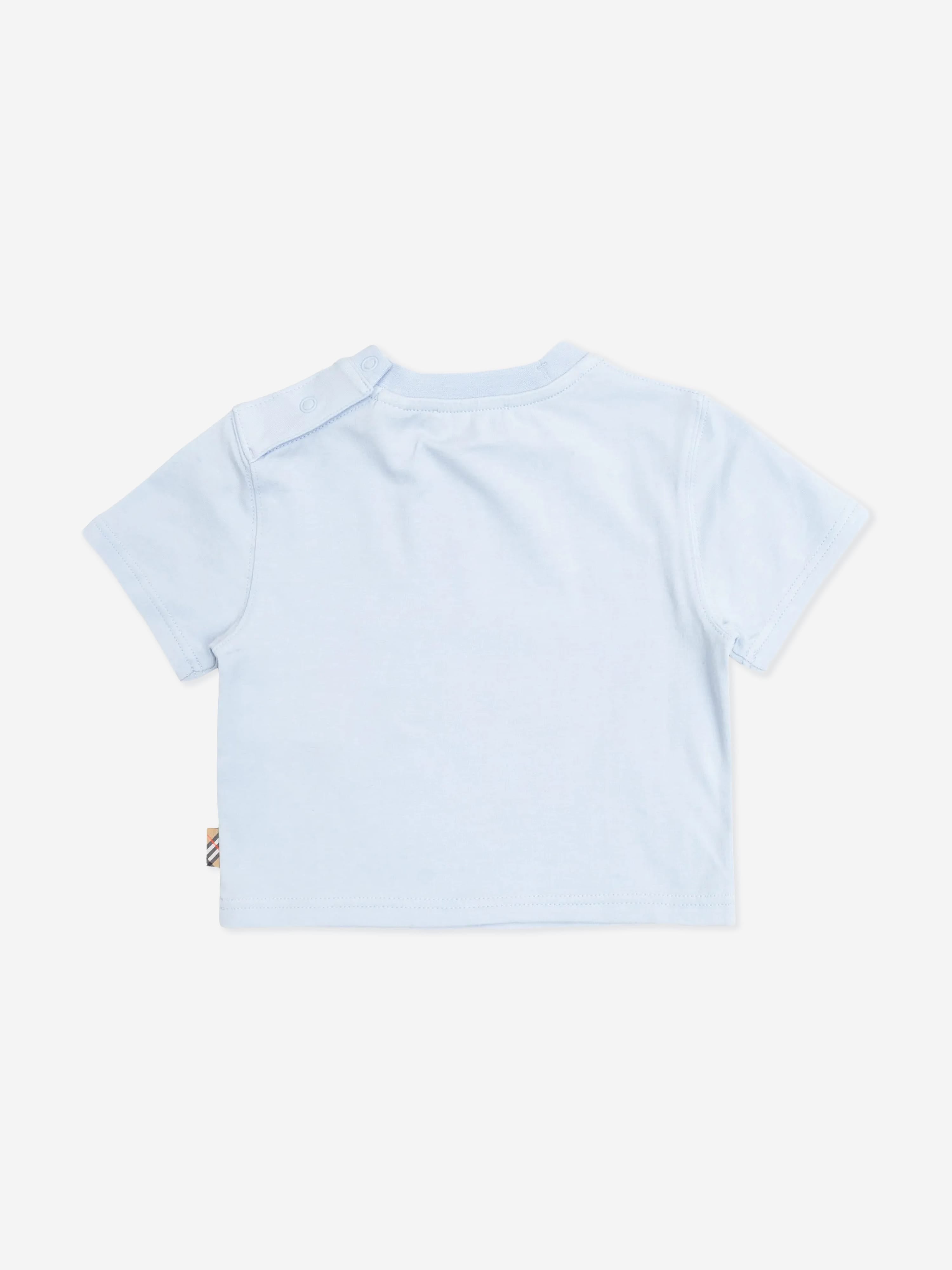 Burberry Baby Boys Mini Cedar Stamp EKD T-Shirt in Blue