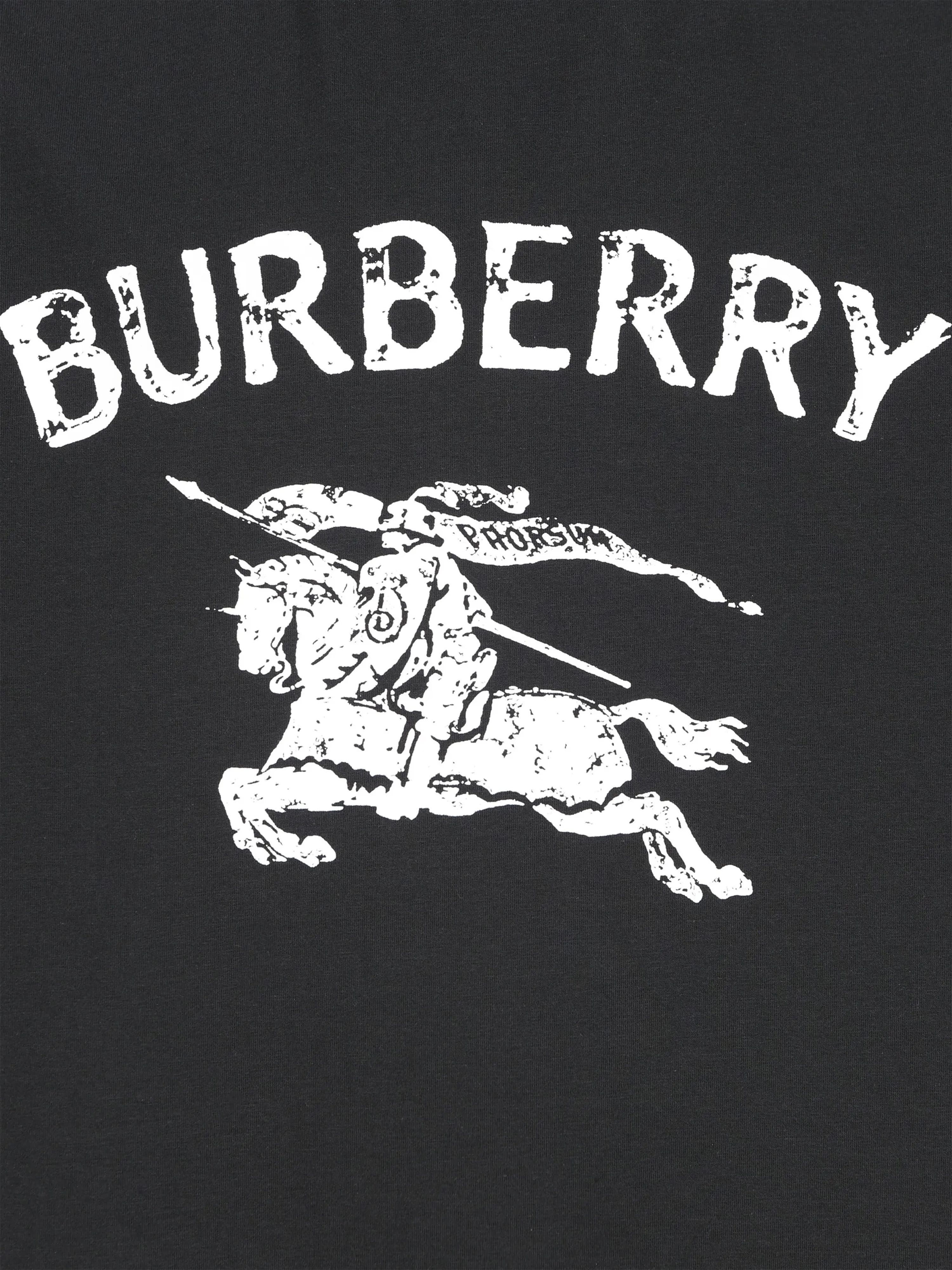 Burberry Boys Cedar Stamp EKD T-Shirt in Black | Childsplay Clothing