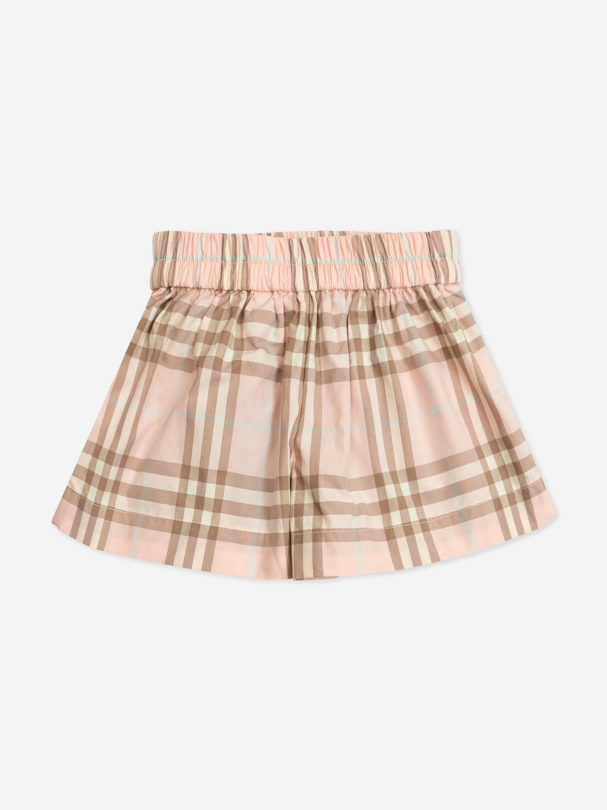 Burberry Baby Girls Marcy Cotton Check Shorts in Pink | Childsplay 